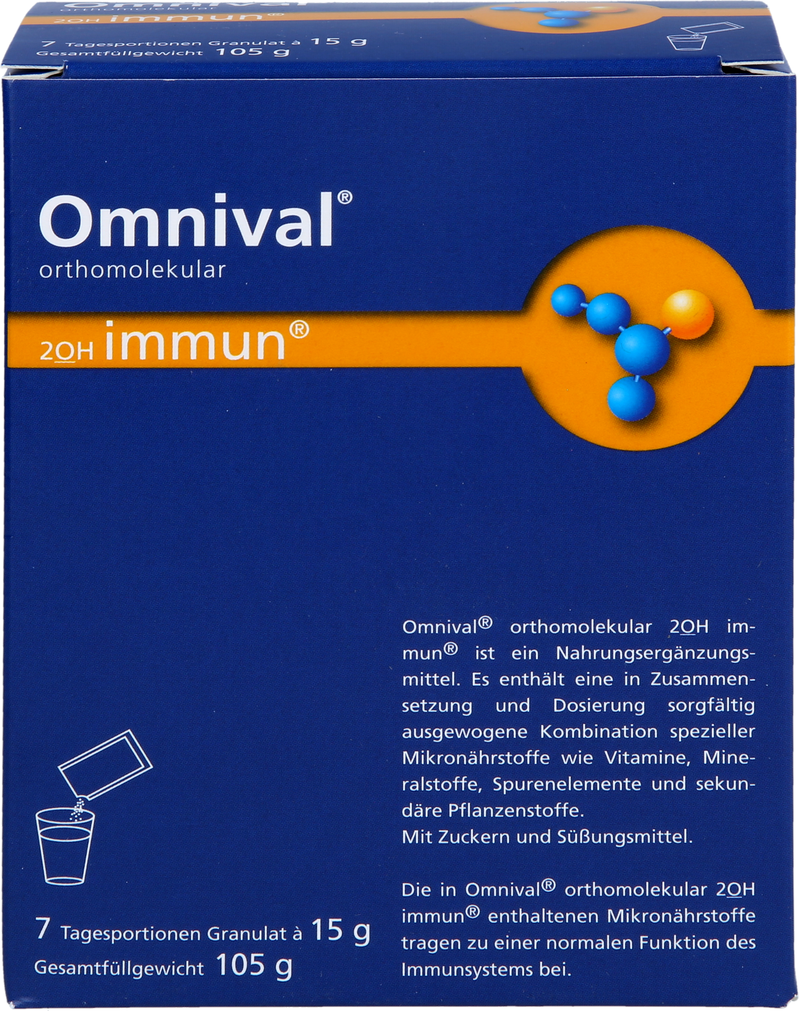 OMNIVAL orthomolekul.2OH immun 7 TP Granulat