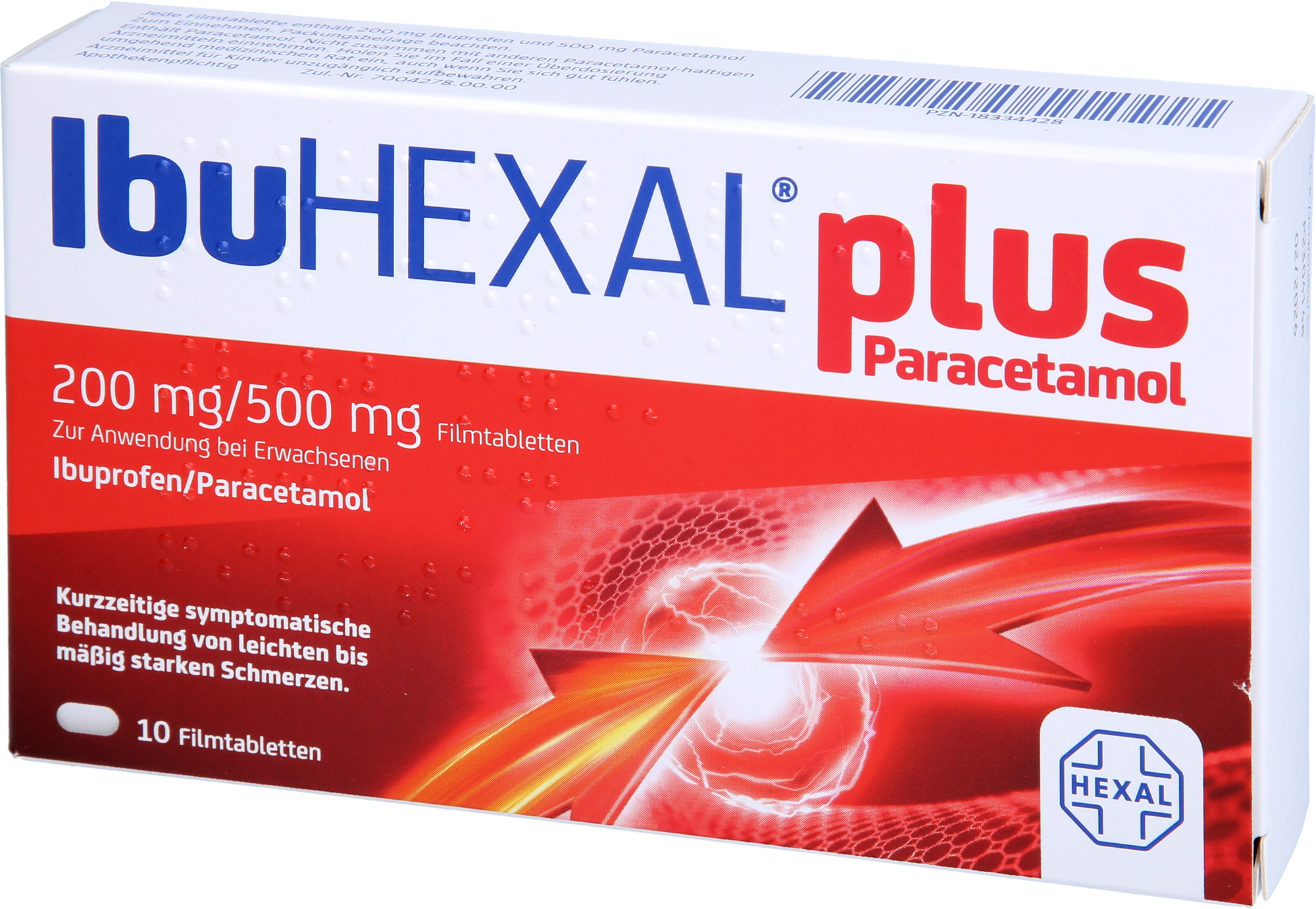IBUHEXAL plus Paracetamol 200 mg/500 mg Filmtabl. 10 St