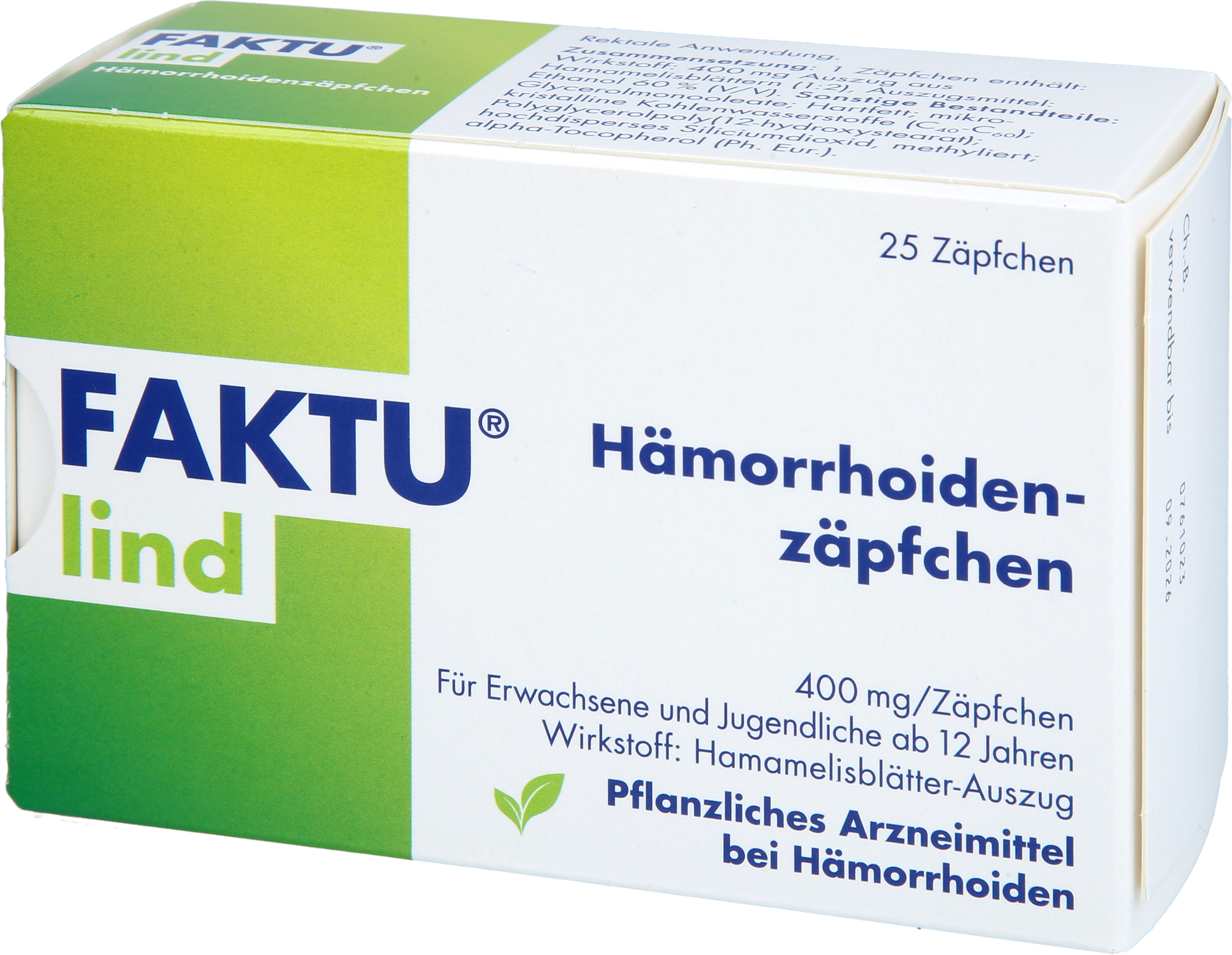 FAKTU lind Hämorrhoidenzäpfchen 25 St