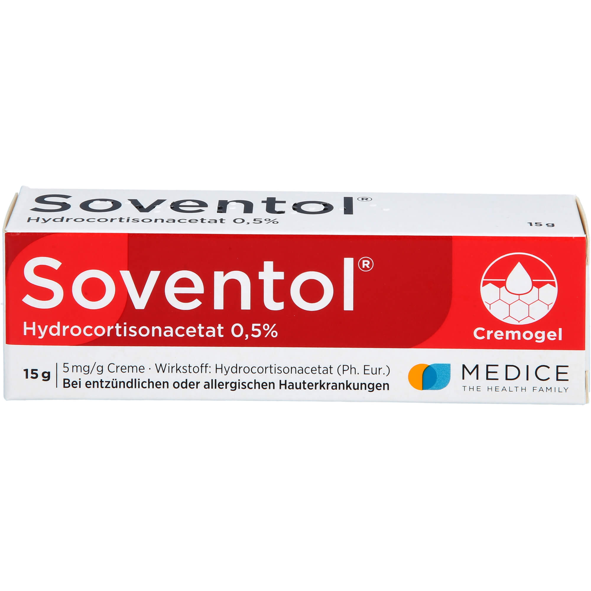 SOVENTOL Hydrocortisonacetat 0,5% Creme 15 g
