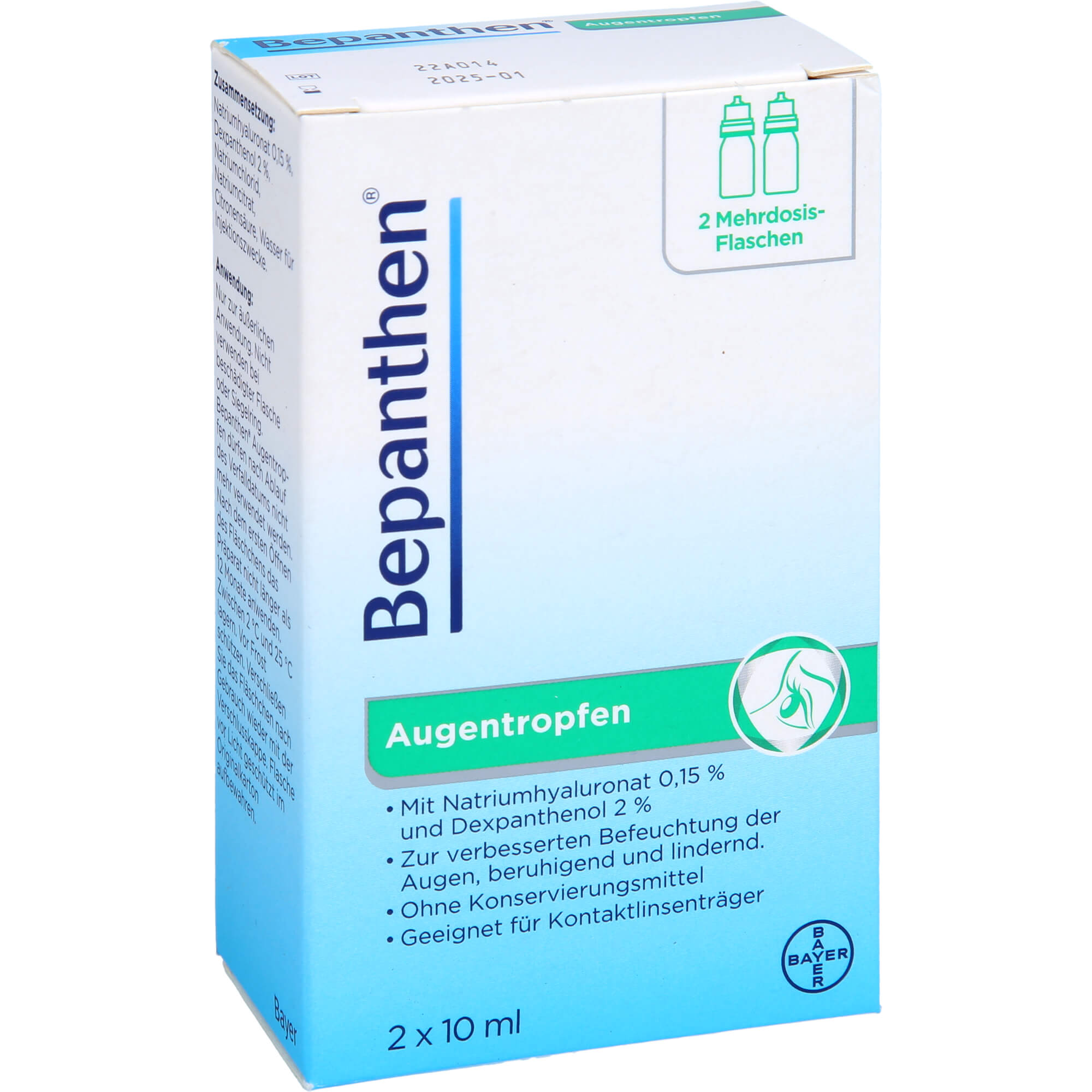 BEPANTHEN Augentropfen 2X10 ml