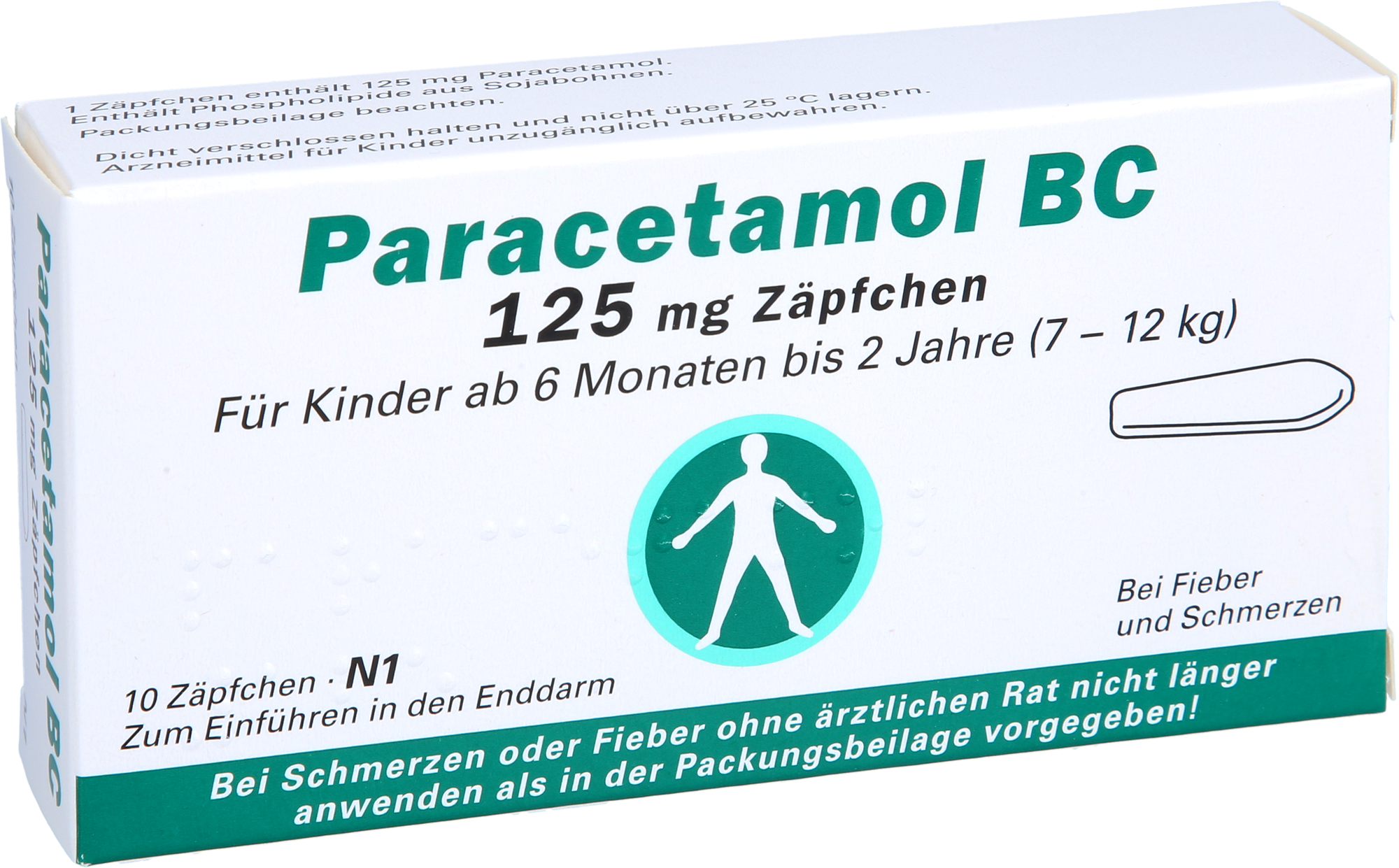 PARACETAMOL BC 125 mg Suppositorien