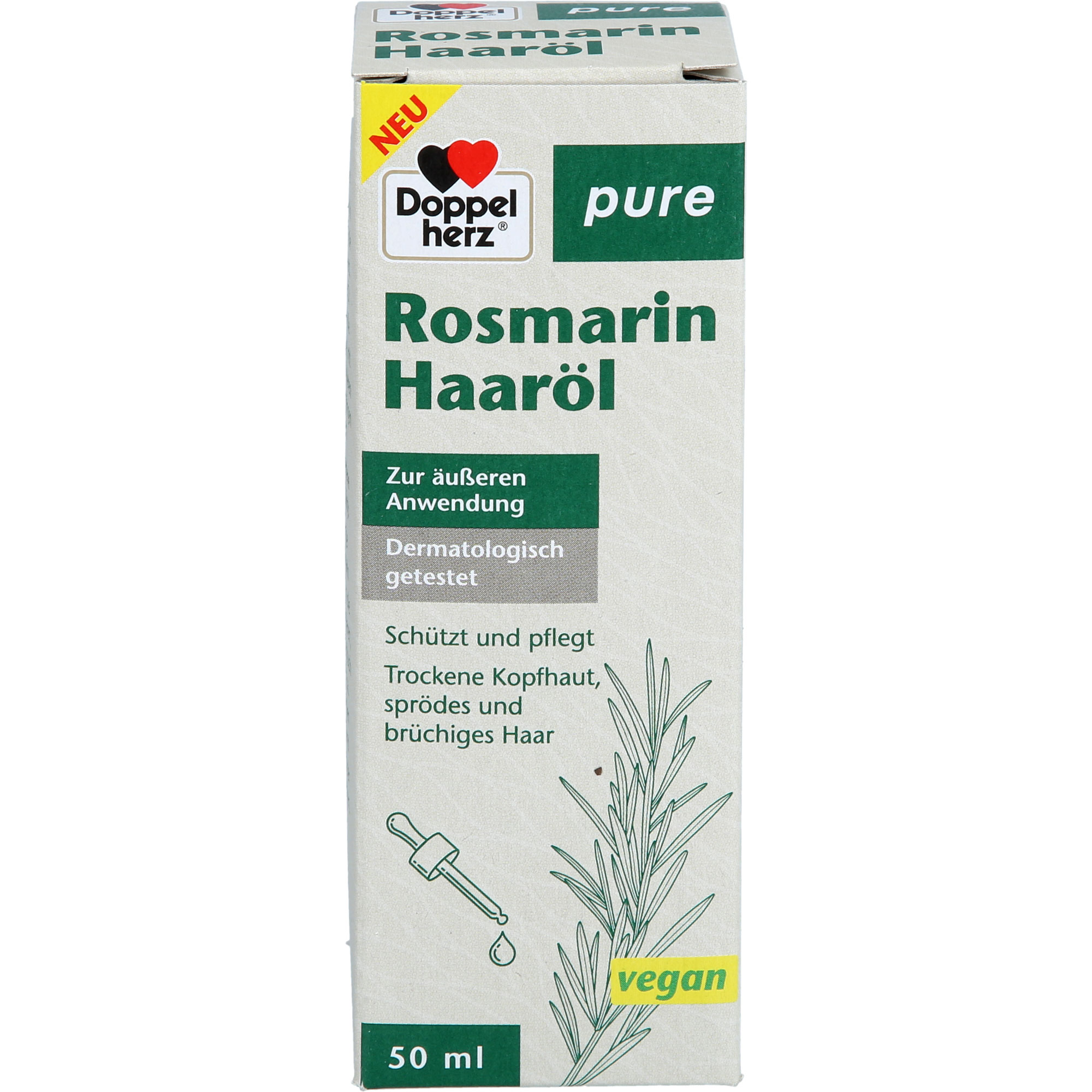 DOPPELHERZ Rosmarin Haaröl pure