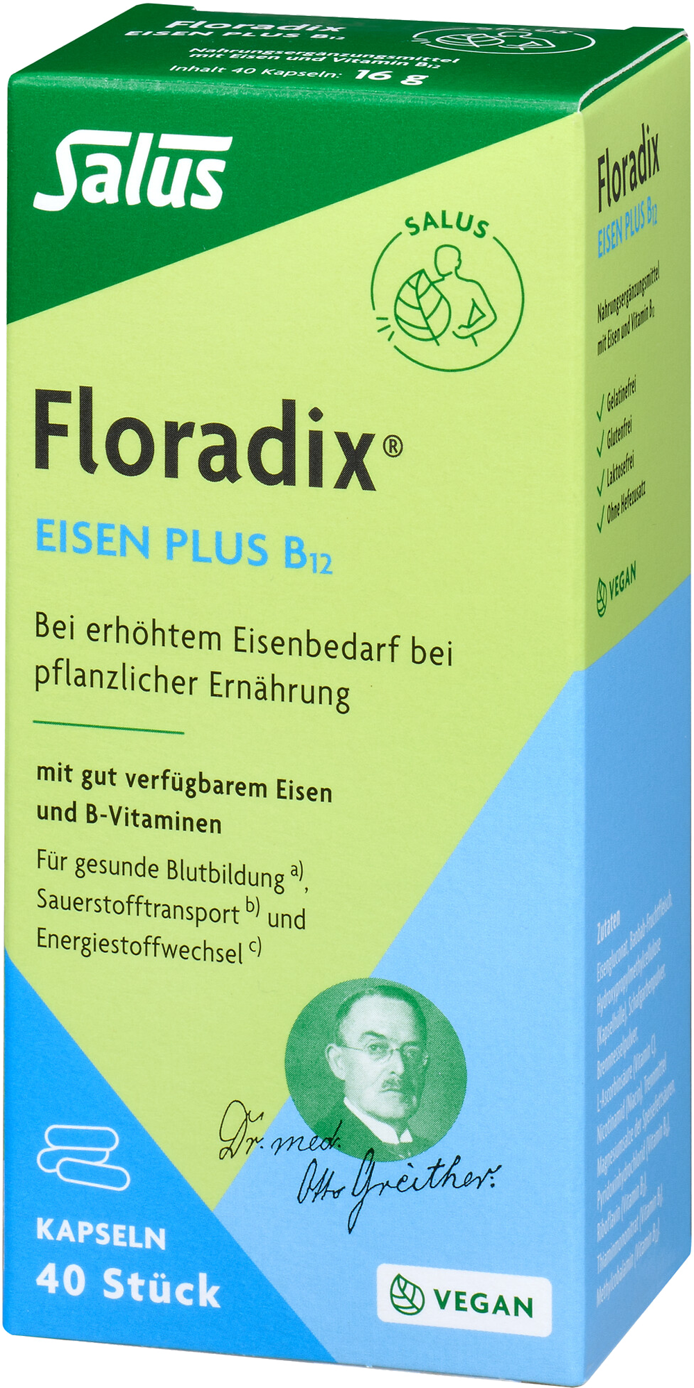 FLORADIX Eisen plus B12 vegan Kapseln