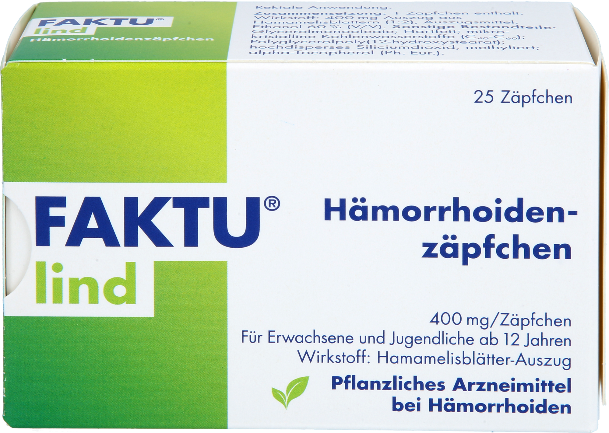 FAKTU lind Hämorrhoidenzäpfchen 25 St