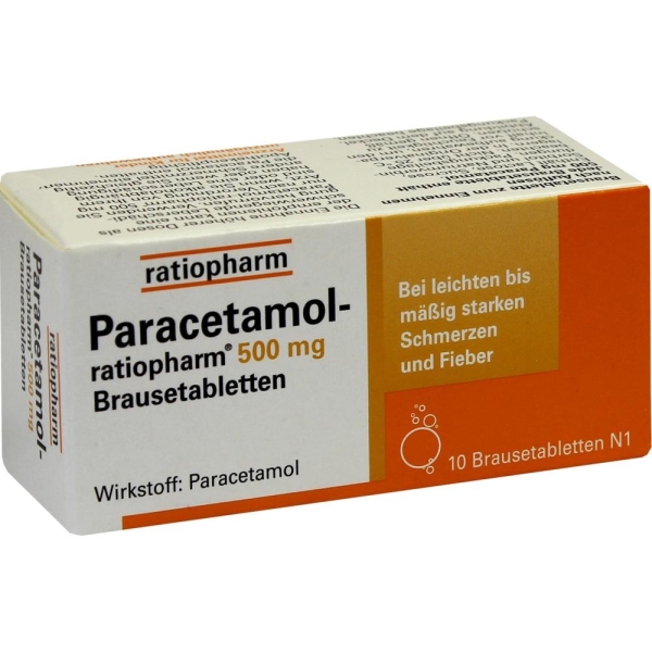 PARACETAMOL-ratiopharm 500 mg Brausetabletten 10 St