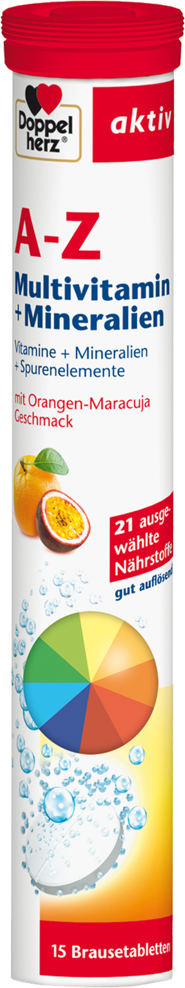 DOPPELHERZ A-Z Multivitamin+Mineralien Brausetabl. 15 St