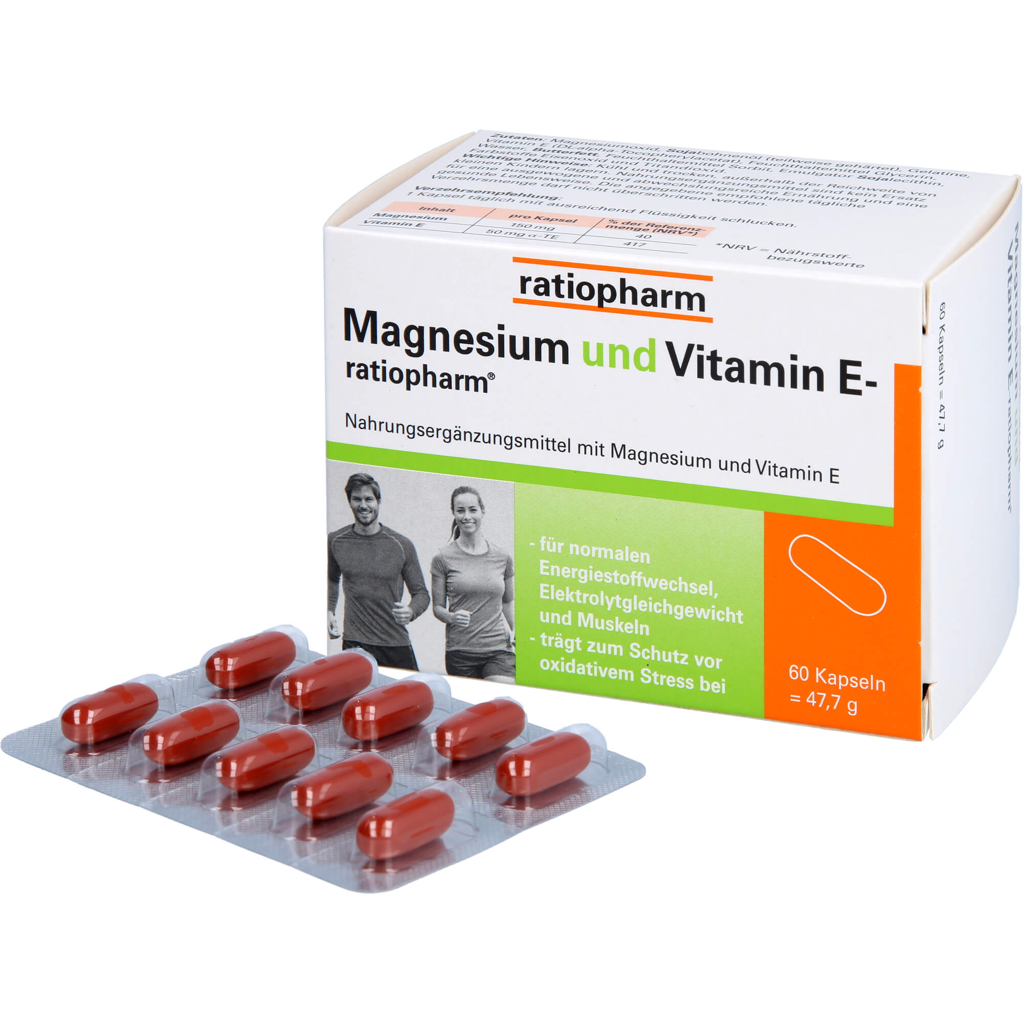 MAGNESIUM UND VITAMIN E-ratiopharm Kapseln