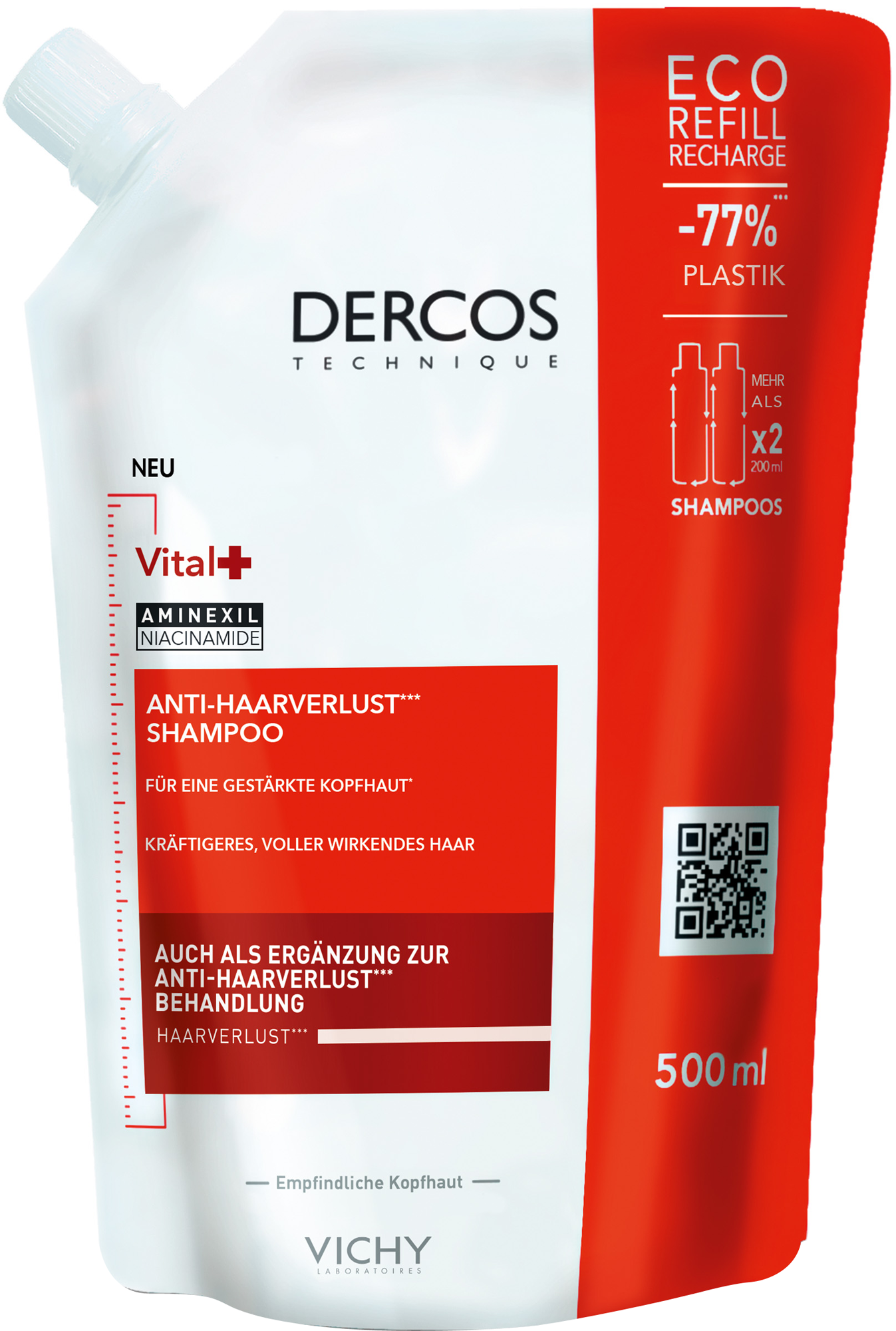 VICHY DERCOS Vital-Shampoo+Nachfüllpack