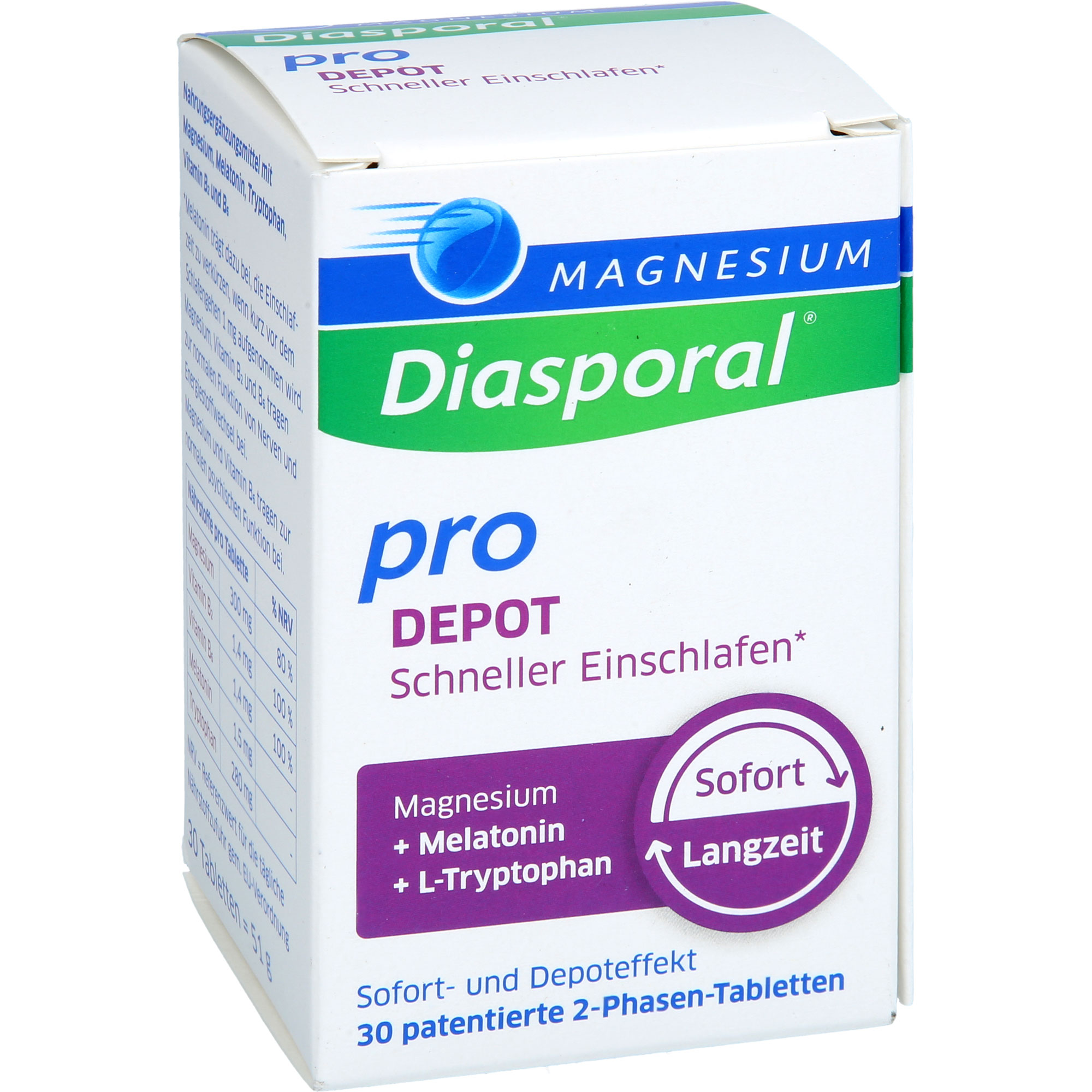 MAGNESIUM DIASPORAL pro DEPOT Schneller Einschlaf.