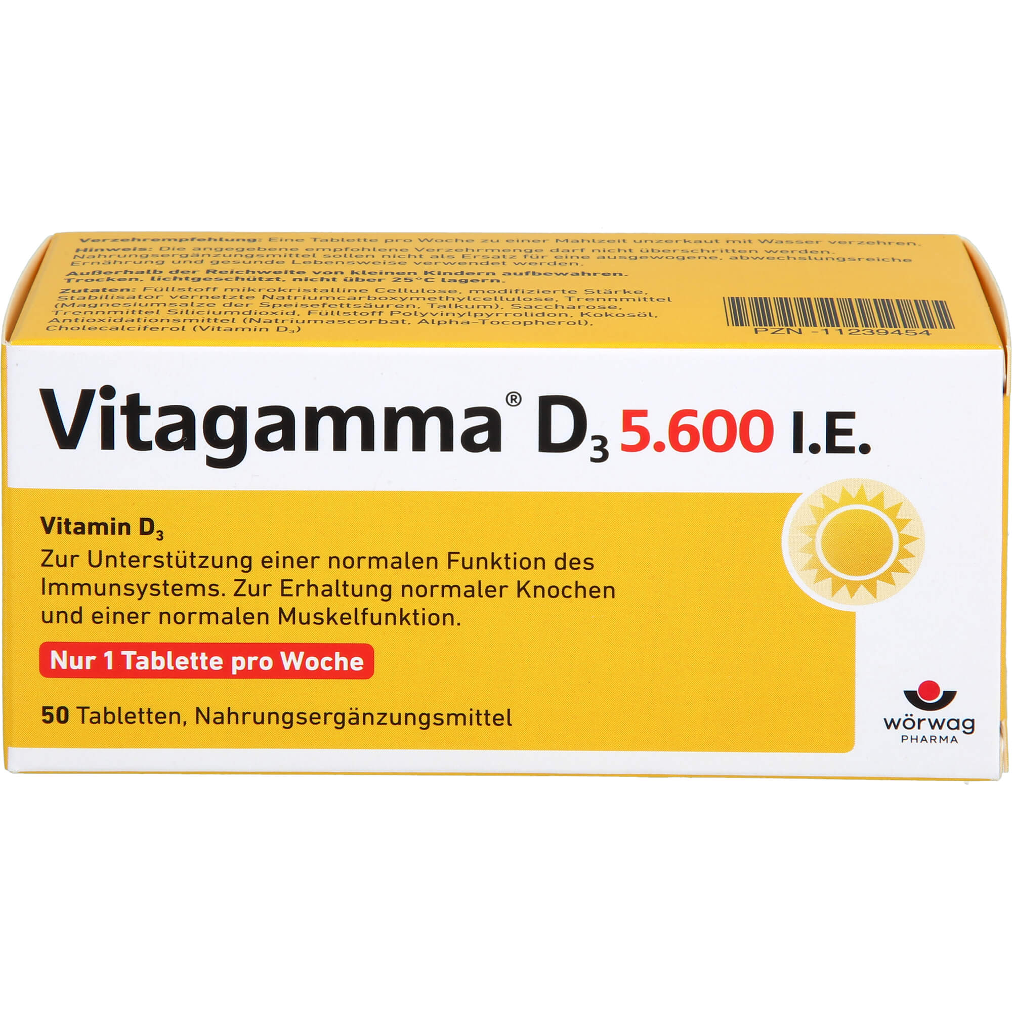 VITAGAMMA D3 5.600 I.E. Vitamin D3 NEM Tabletten
