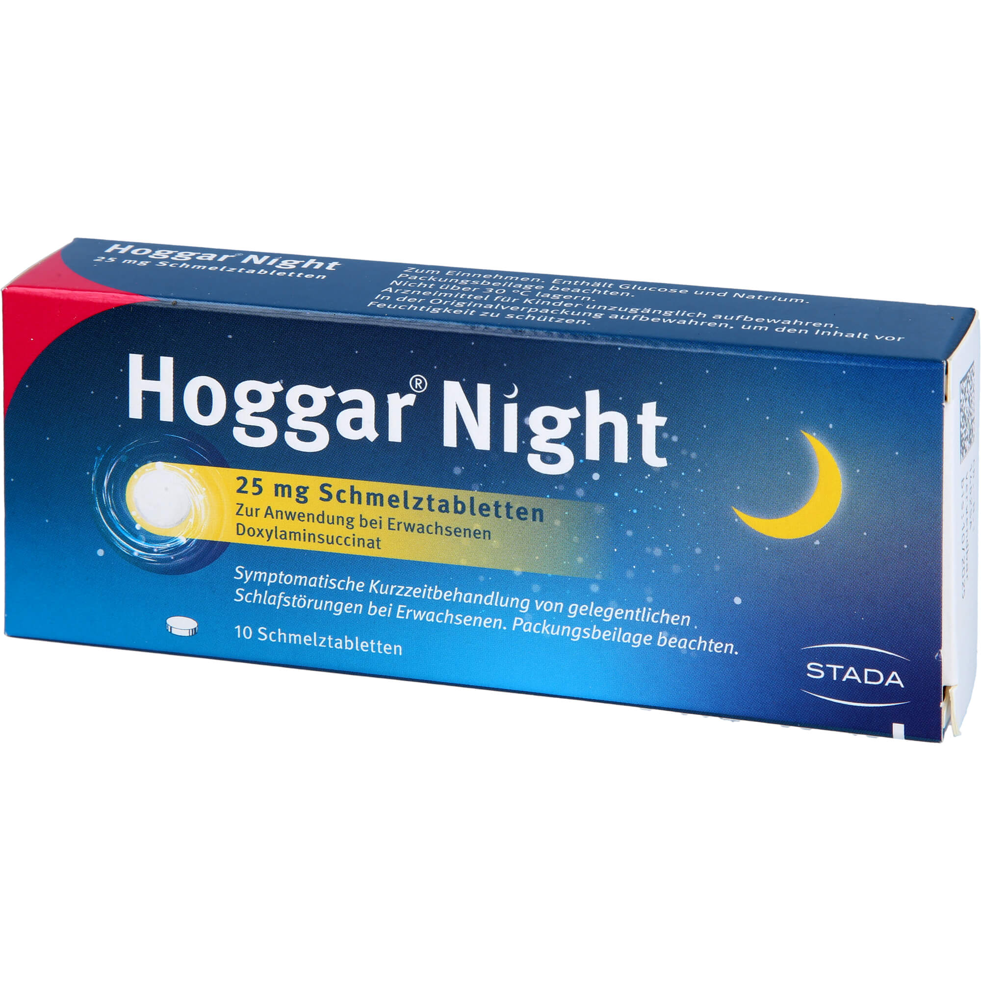 HOGGAR Night 25 mg Schmelztabletten 10 St