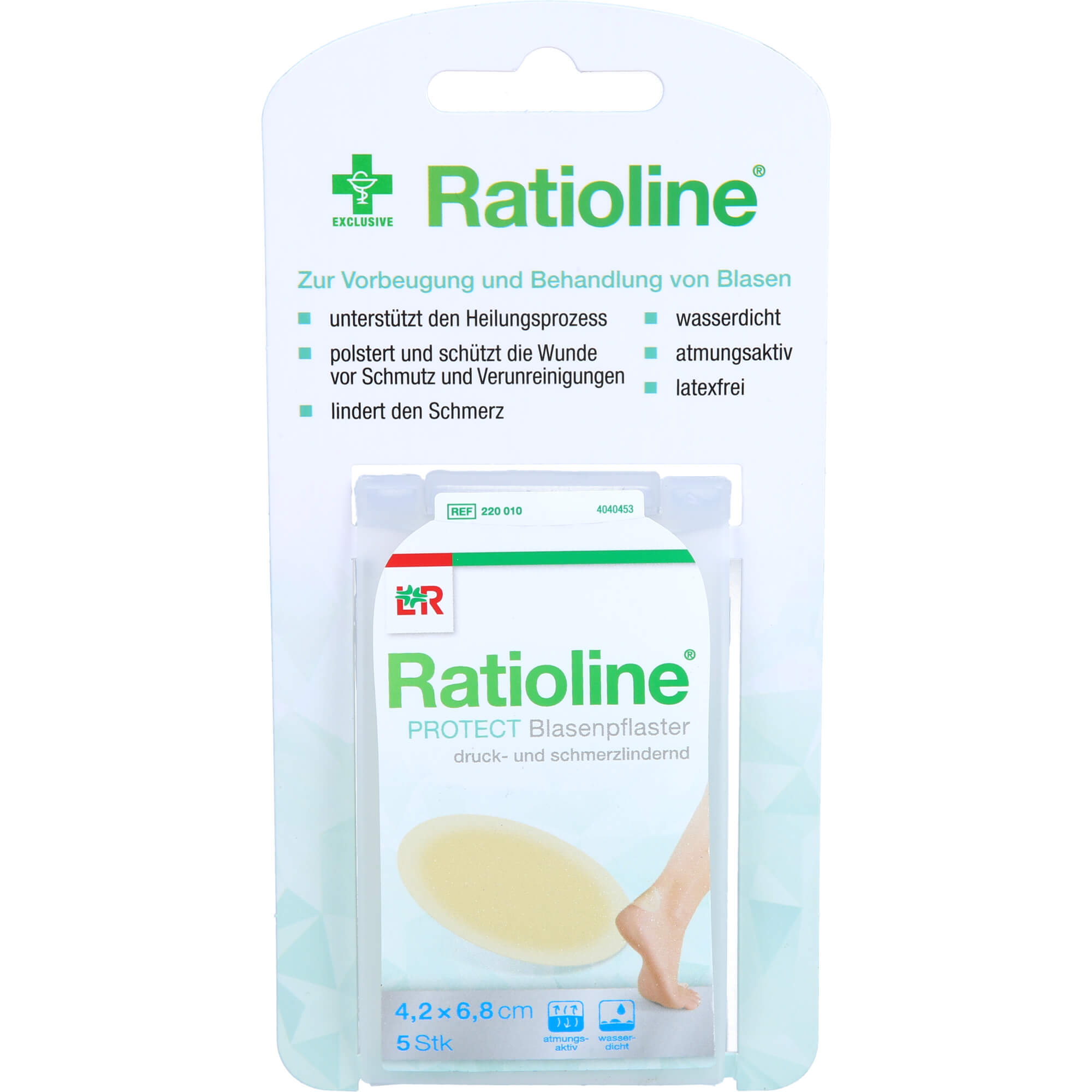 RATIOLINE protect Blasenpflaster 4,2x6,8 cm