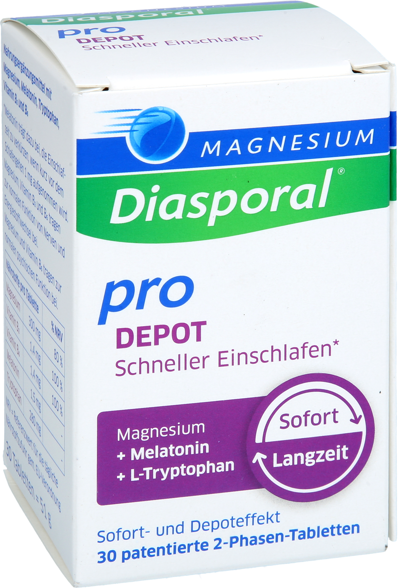 MAGNESIUM DIASPORAL pro DEPOT Schneller Einschlaf.