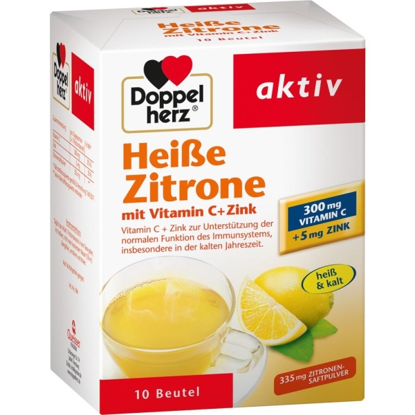 DOPPELHERZ heiße Zitrone Vitamin C+Zink Granulat