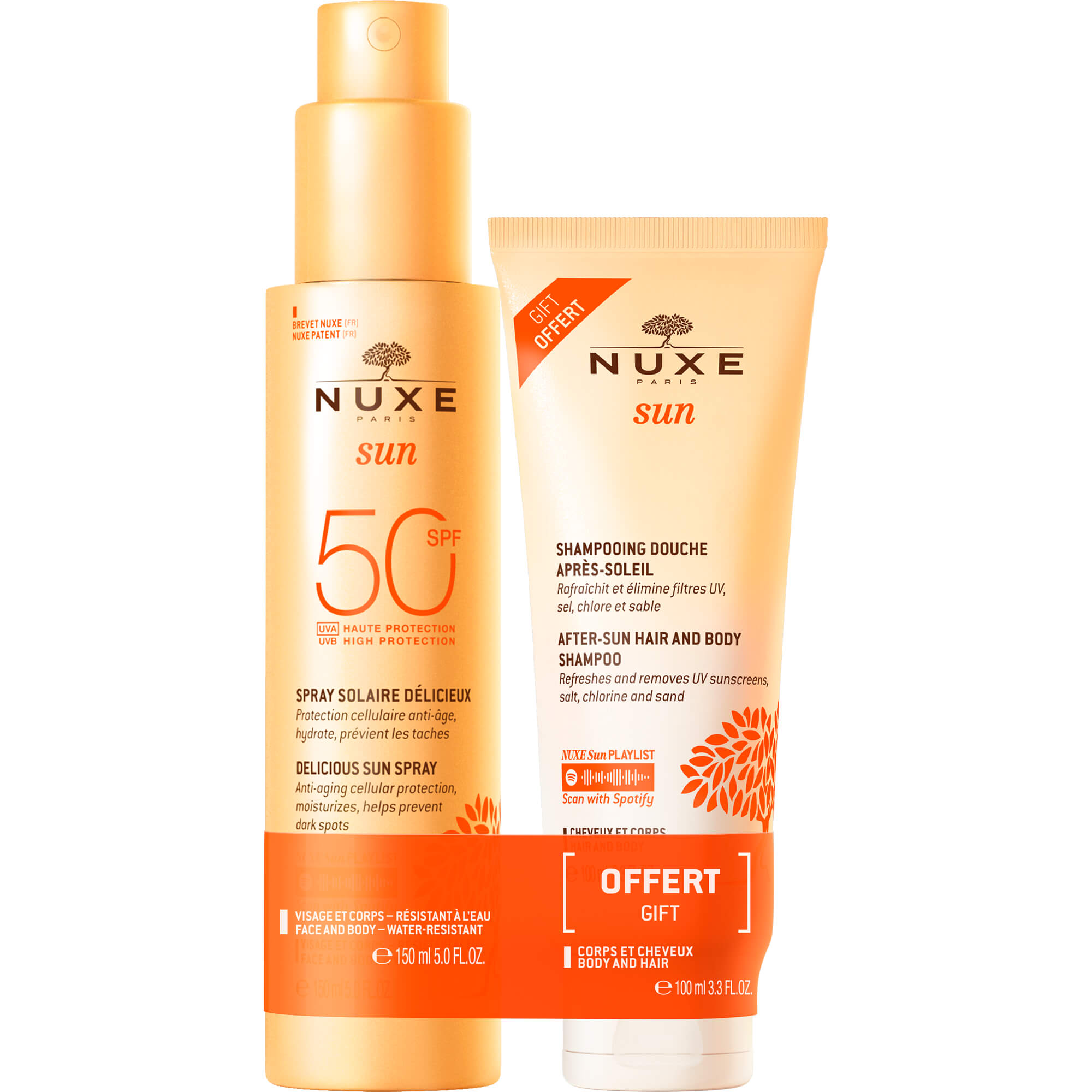 NUXE Sun Set Spray LSF 50+After Sun 100ml 2023