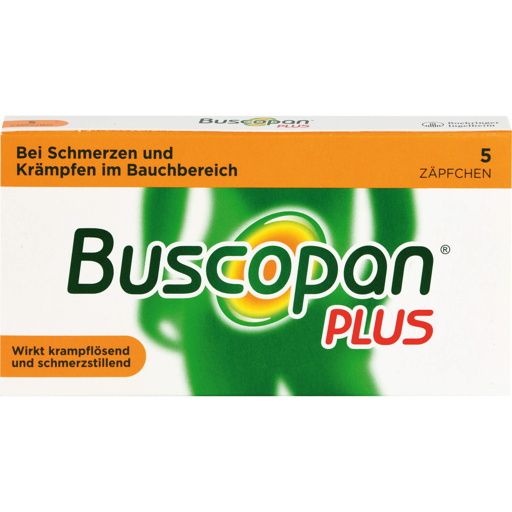 BUSCOPAN plus 10 mg/800 mg Suppositorien 5 St