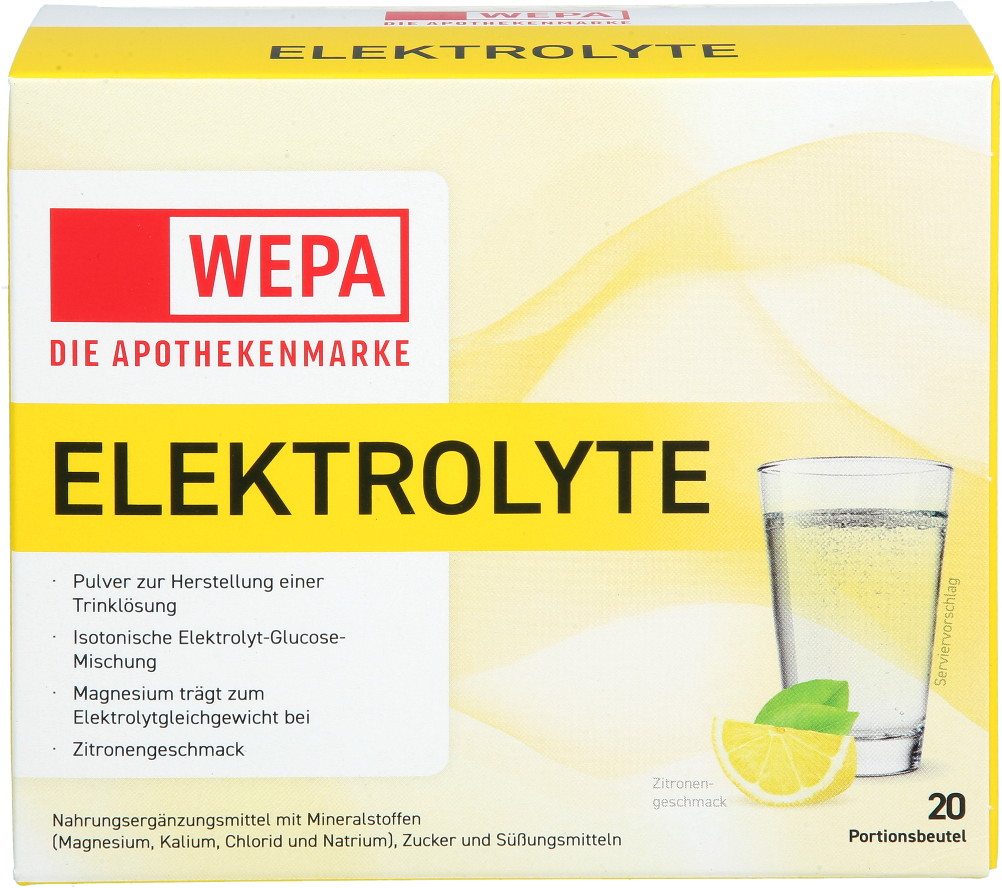 WEPA Elektrolyte Pulver Zitrone