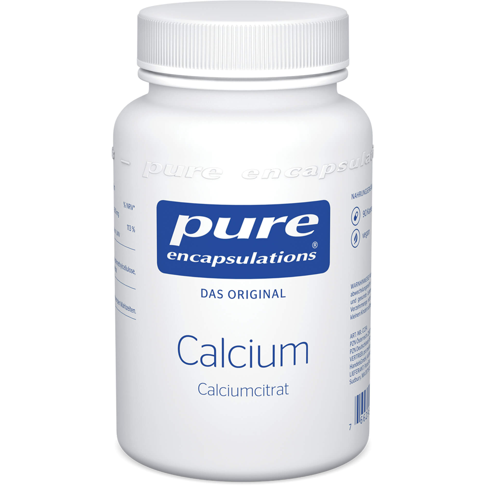 PURE ENCAPSULATIONS Calcium Calciumcitrat Kapseln 90 St