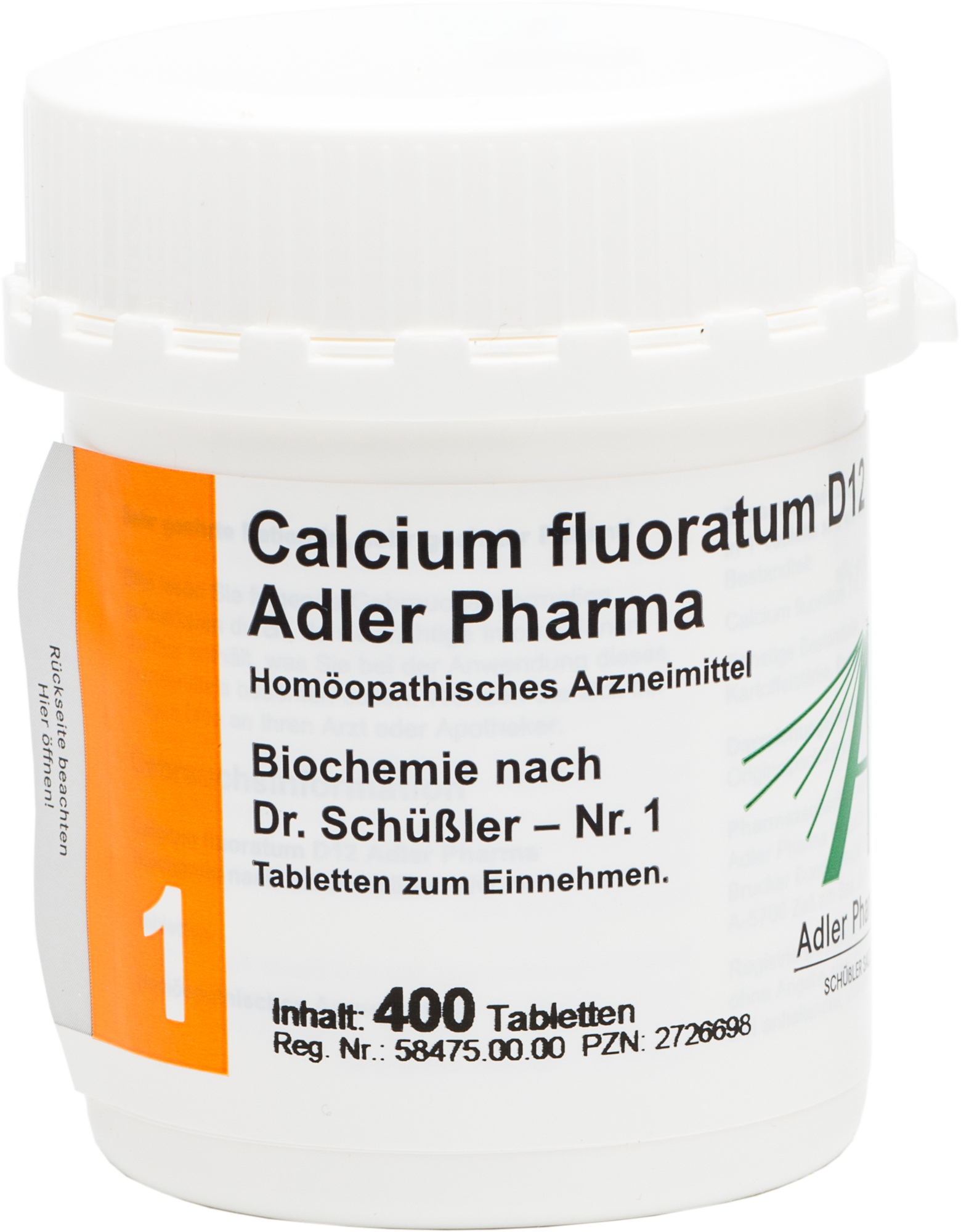 BIOCHEMIE Adler 1 Calcium fluoratum D 12 Tabletten 400 St