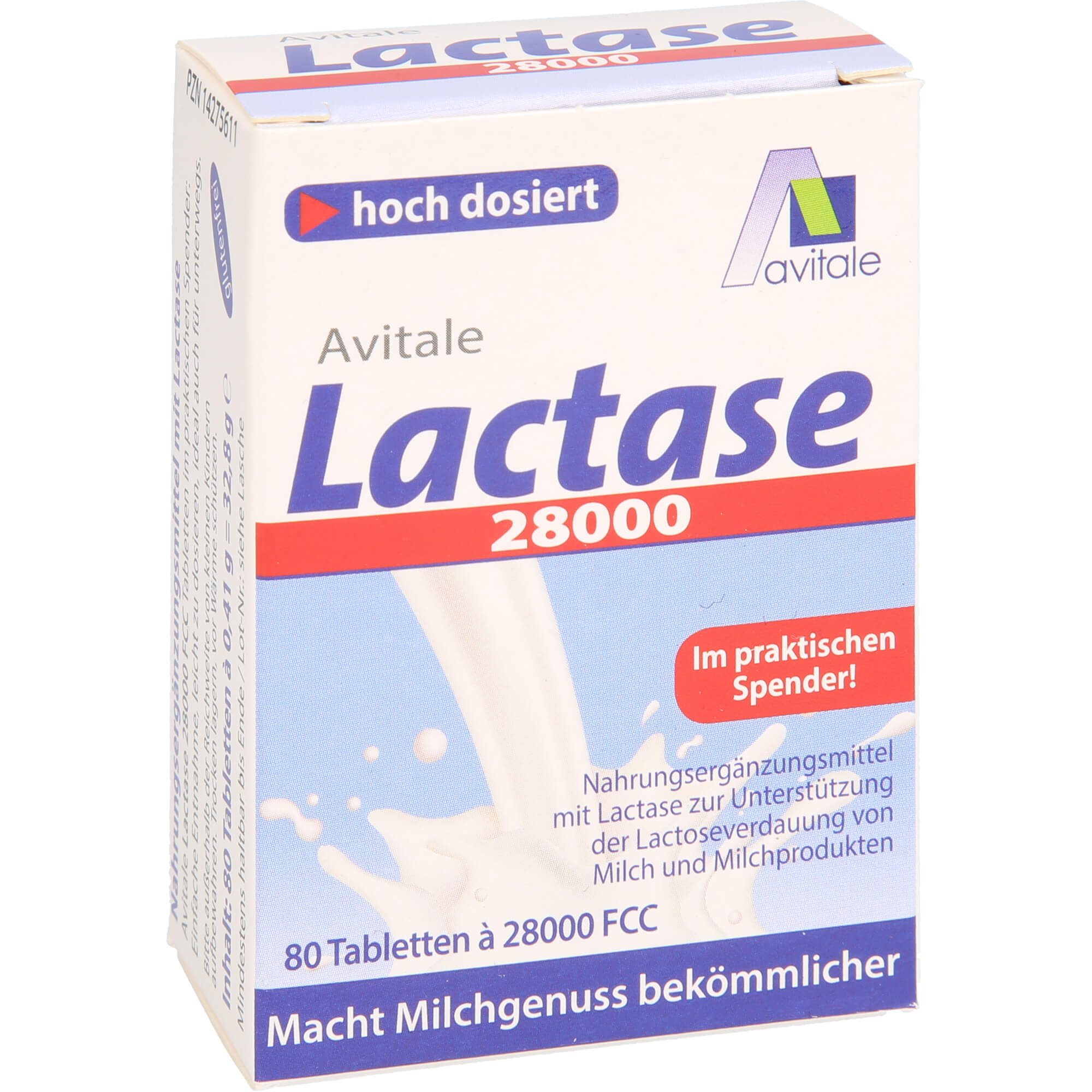 LACTASE 28.000 FCC Tabletten im Spender