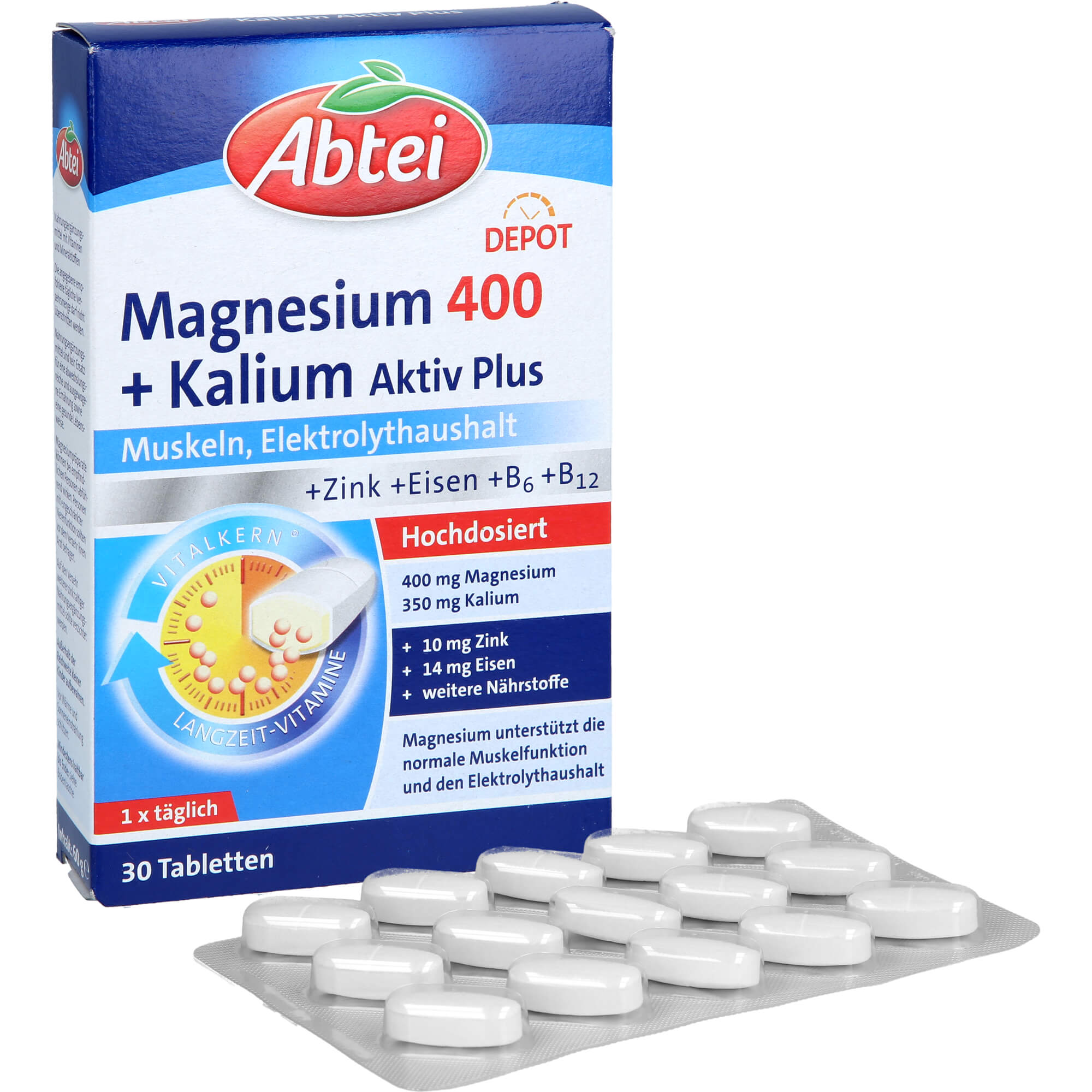 ABTEI Magnesium 400+Kalium Tabletten