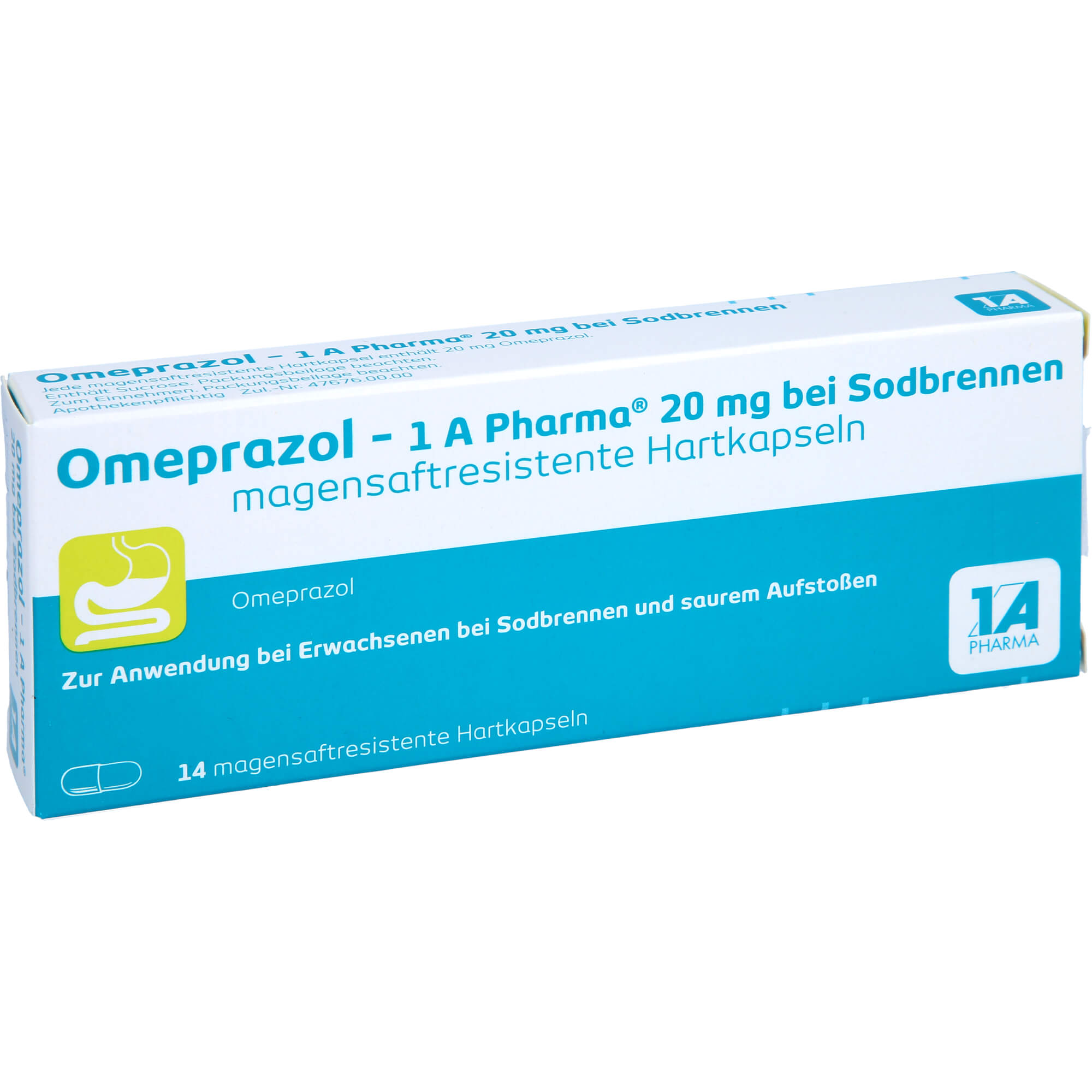OMEPRAZOL-1A Pharma 20 mg bei Sodbrennen HKM