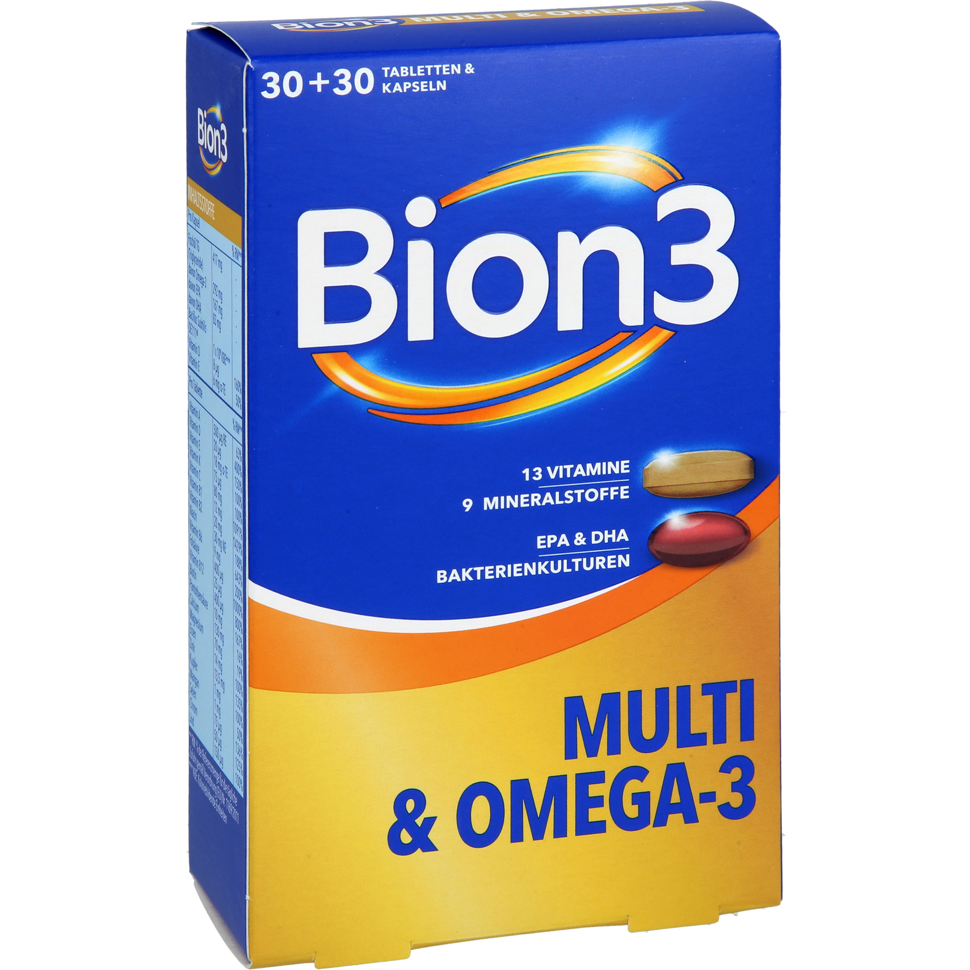 BION3 Multi+Omega-3 Kombipackung 30 Tabl.+30 Kaps.