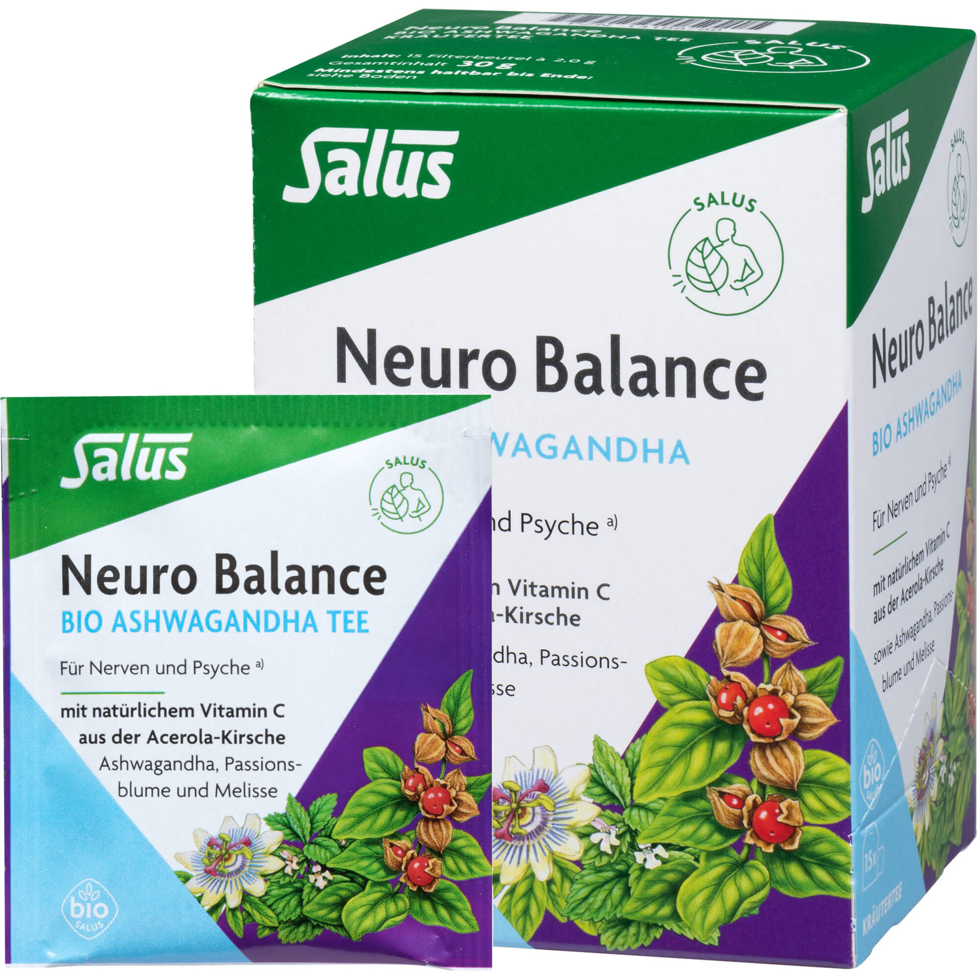 NEURO BALANCE Bio Ashwagandha Tee Salus Filterbtl.