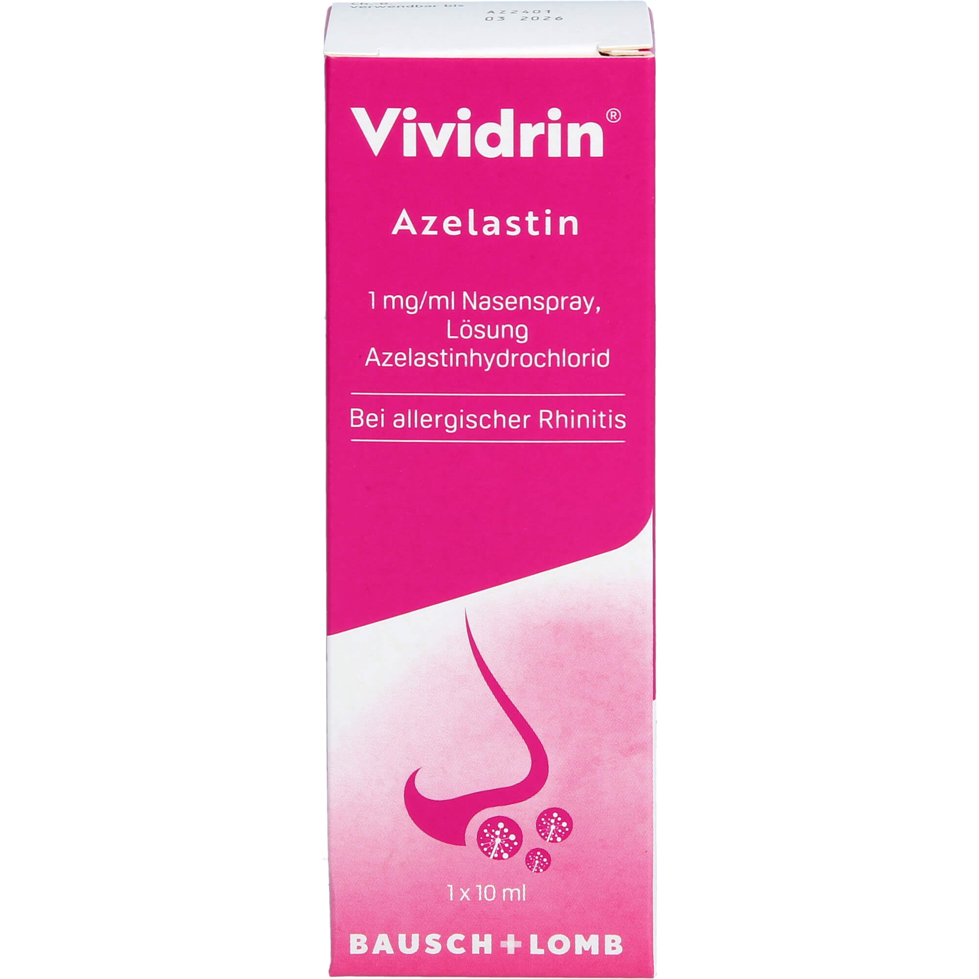 VIVIDRIN Azelastin 1 mg/ml Nasenspray Lösung