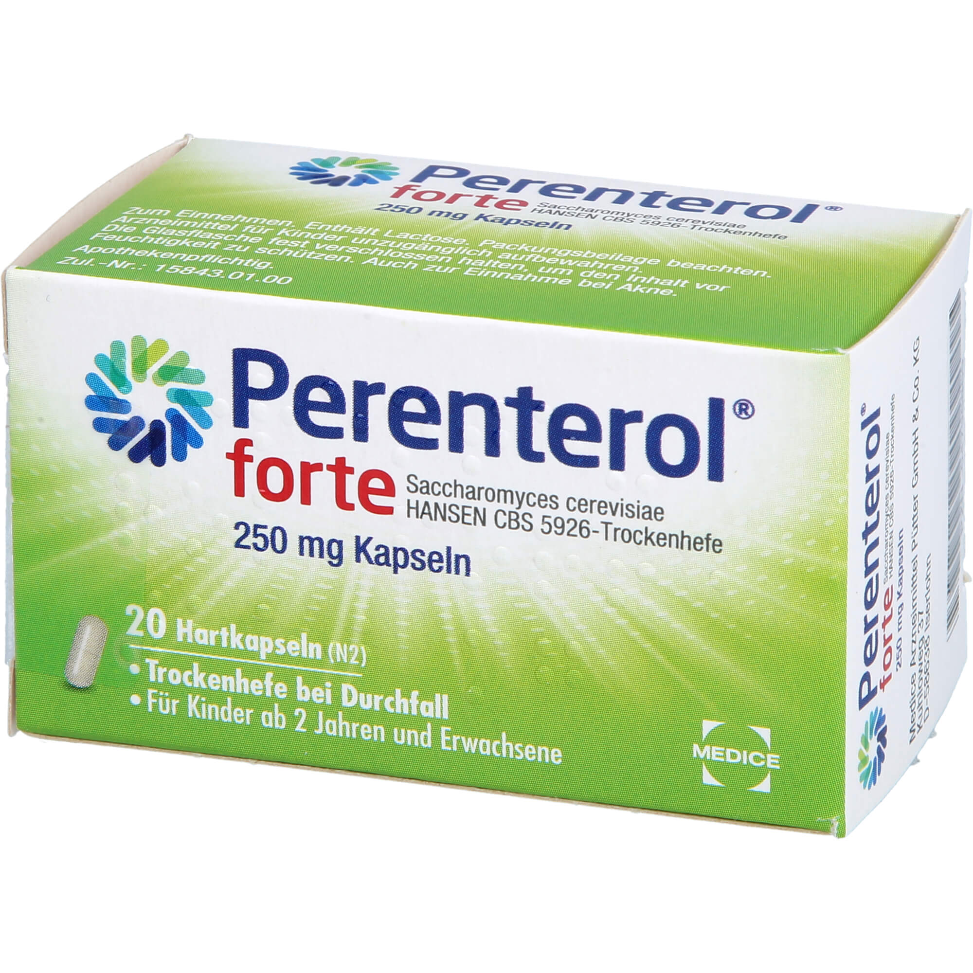 PERENTEROL forte 250 mg Kapseln 20 St