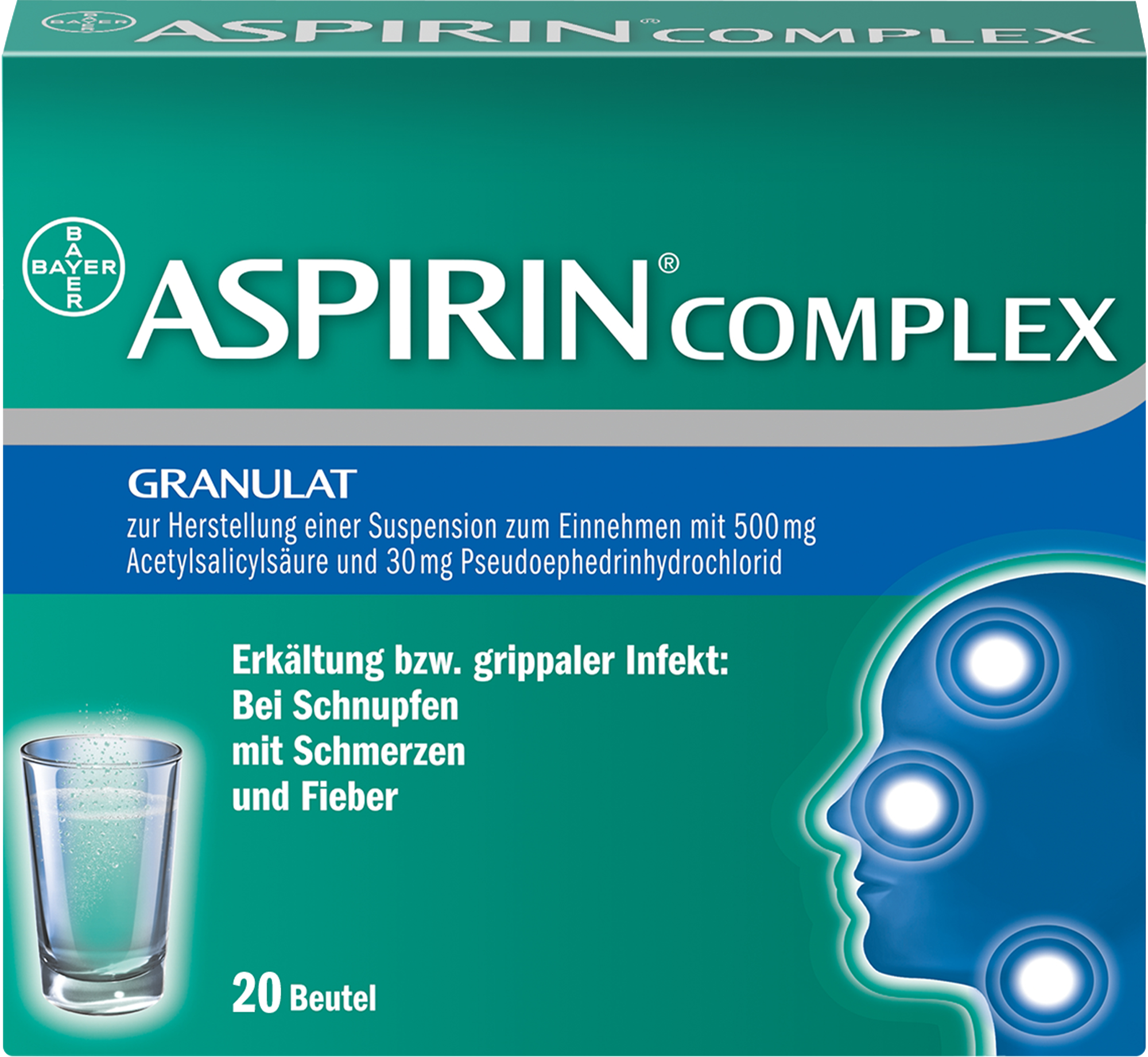 ASPIRIN Complex Btl.m.Gran.z.Herst.e.Susp.z.Einn. 20 St