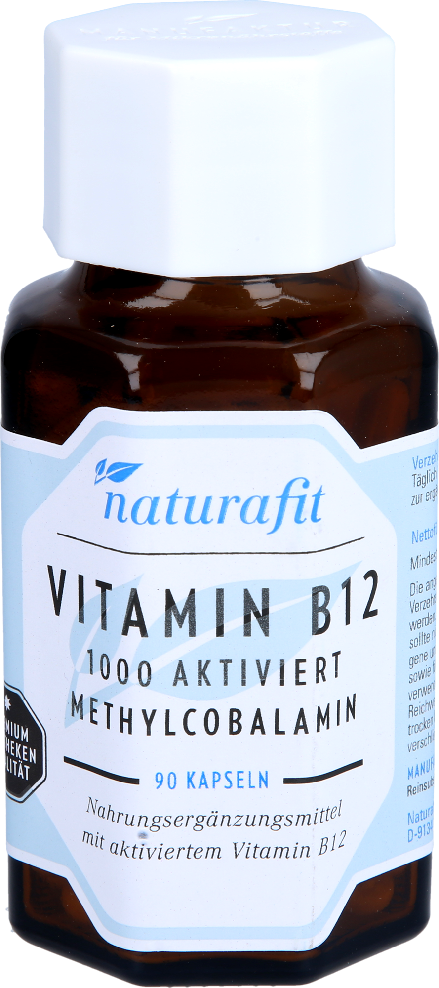 NATURAFIT Vitamin B12 1000 μg aktiviert Kapseln