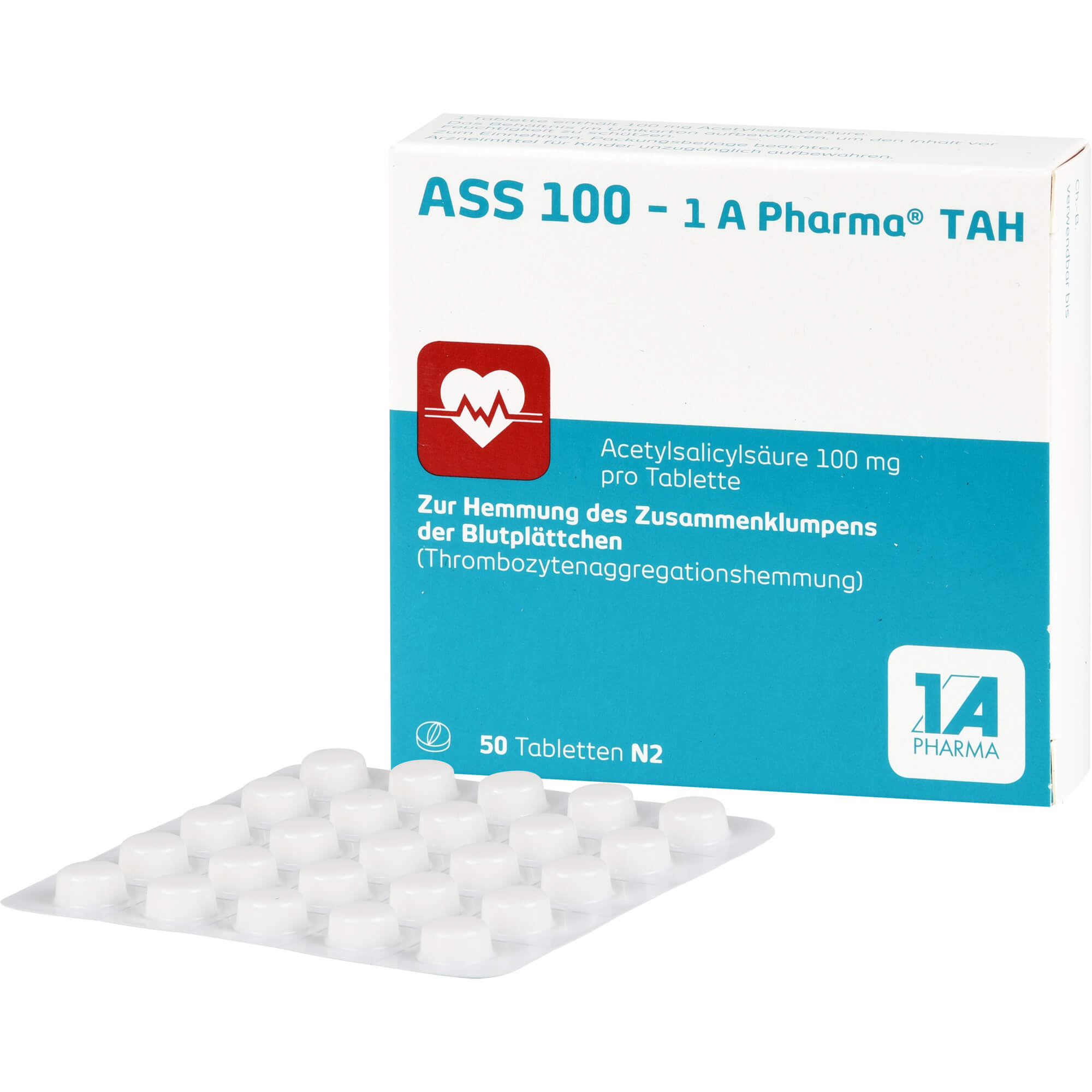 ASS 100-1A Pharma TAH Tabletten 50 St