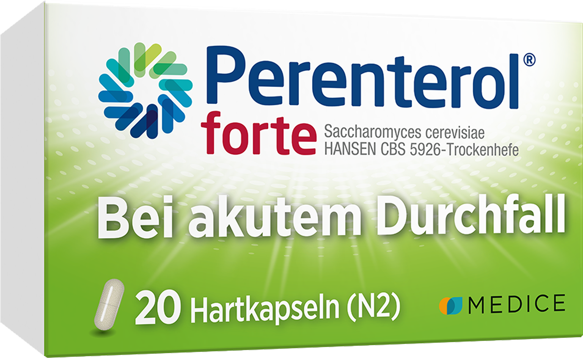 PERENTEROL forte 250 mg Kapseln 20 St