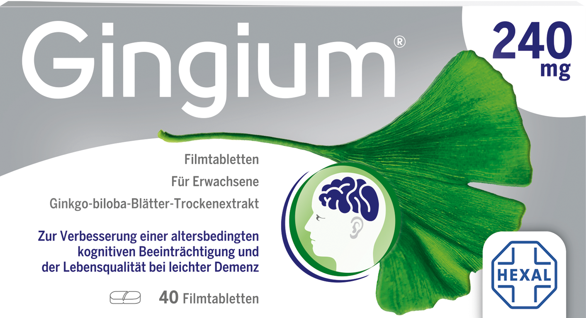 GINGIUM 240 mg Filmtabletten 40 St