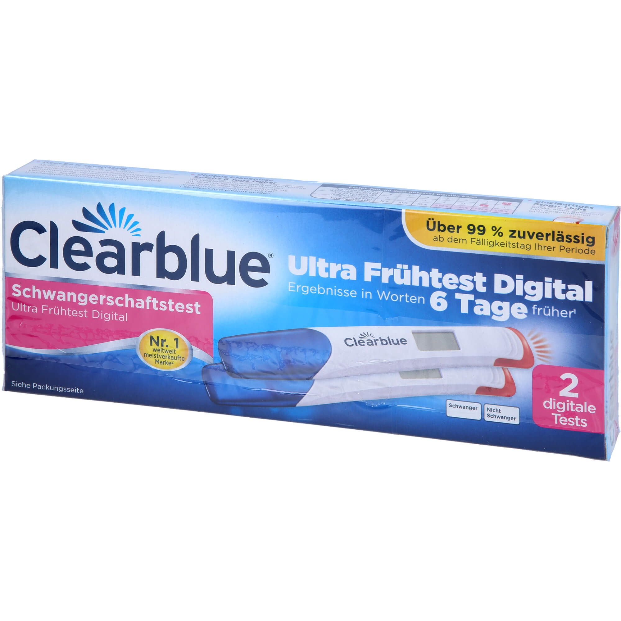 CLEARBLUE Schwangerschaftst.Ultra Frühtest digital 2 St