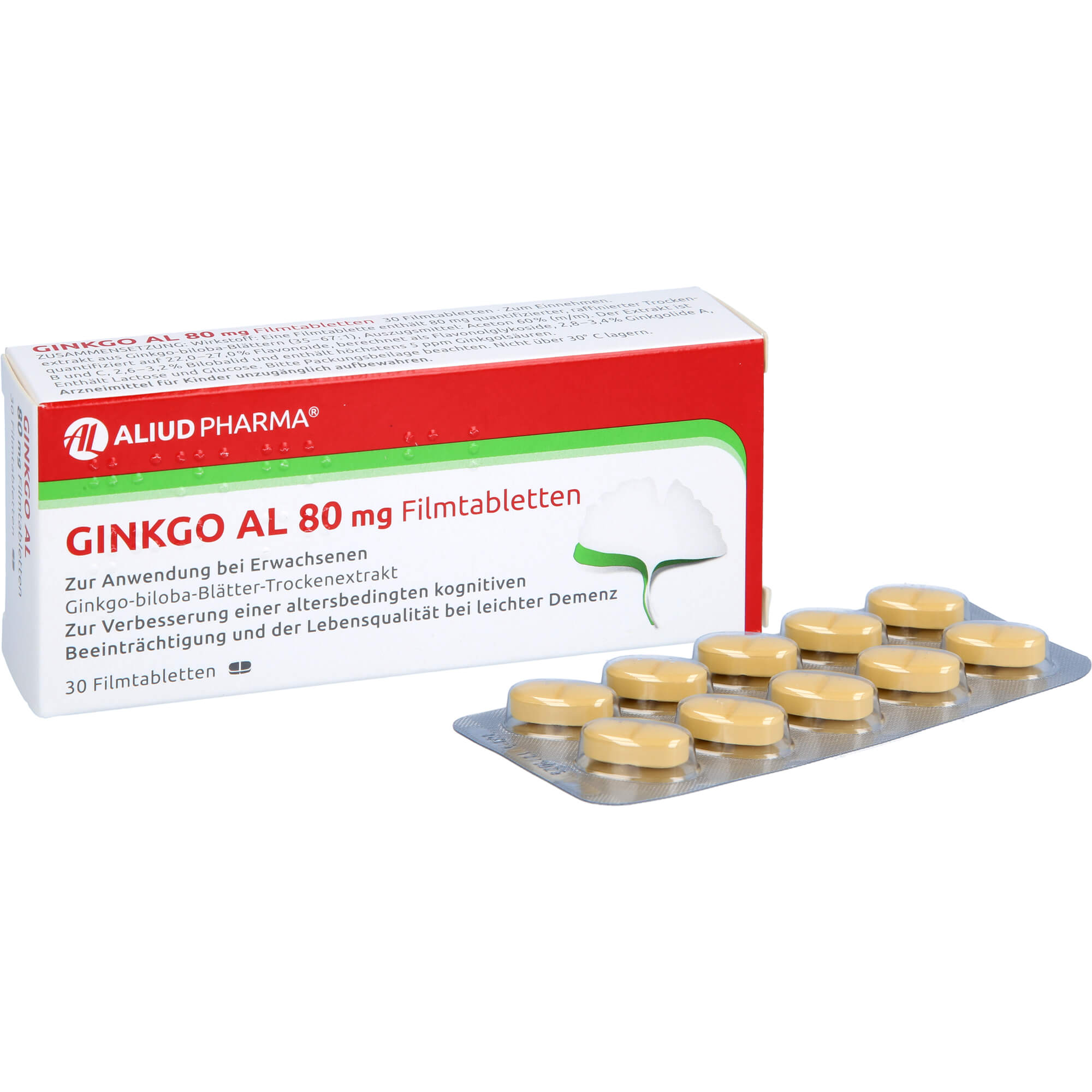 GINKGO AL 80 mg Filmtabletten 30 St