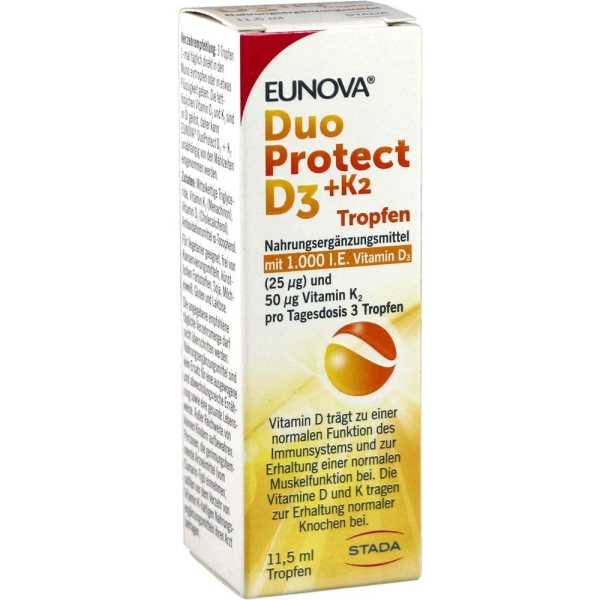 EUNOVA DuoProtect D3+K2 1000 I.E./50 μg Tropfen