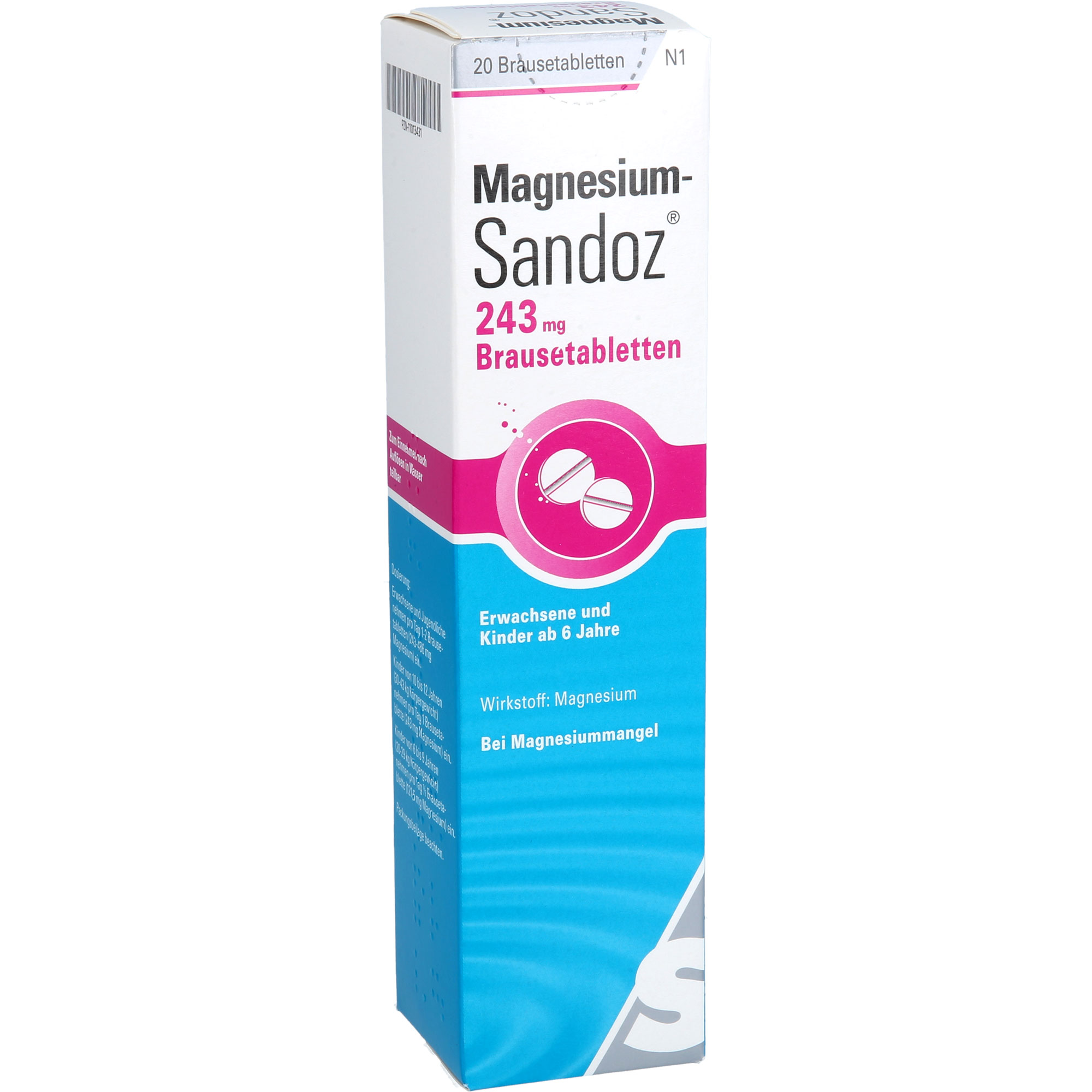 MAGNESIUM SANDOZ 243 mg Brausetabletten 20 St