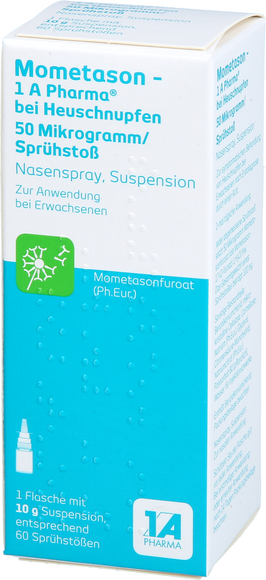 MOMETASON 1A Phar.b.Heuschnupfen 50μg/Spr.Stoß 60