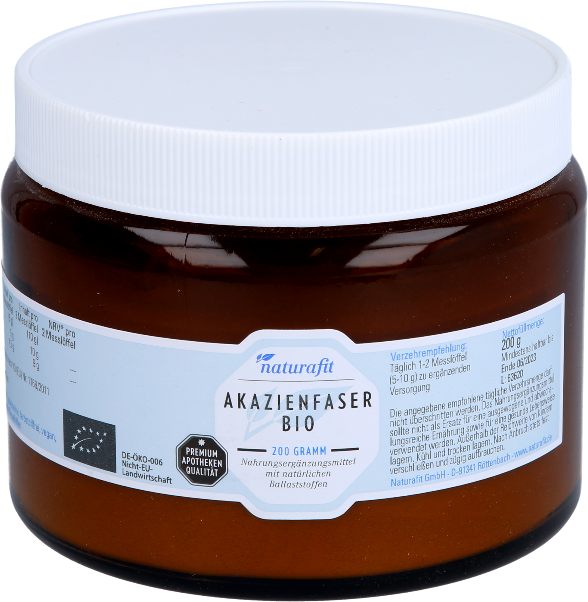 NATURAFIT Akazienfaser Bio Pulver