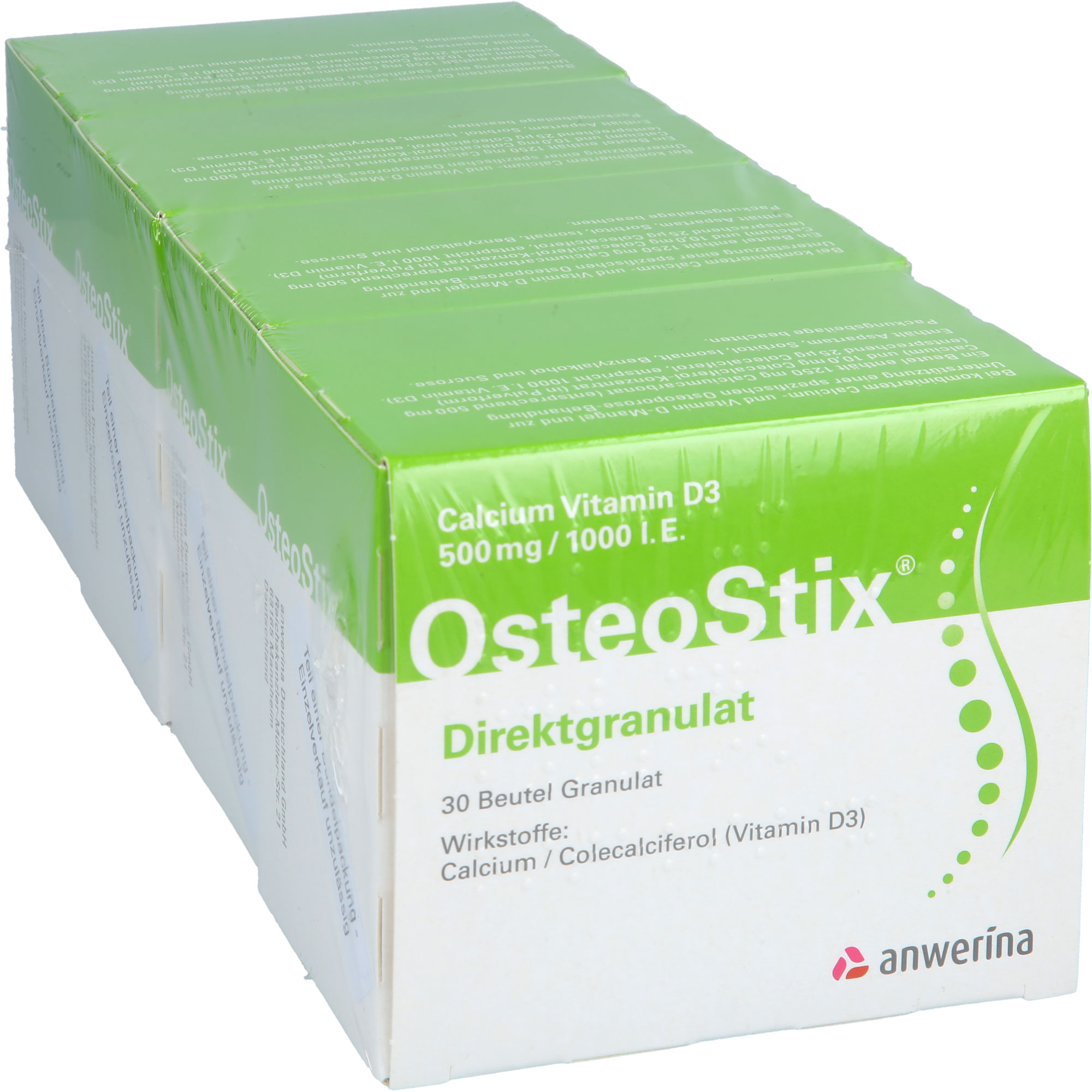 CALCIUM VITAMIN D3 500mg/1000IE OsteoStix Direktgr 120 St