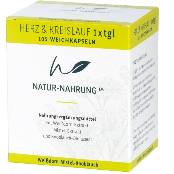 NATUR-NAHRUNG Herz & Kreislauf 1x tgl.Weichkapseln
