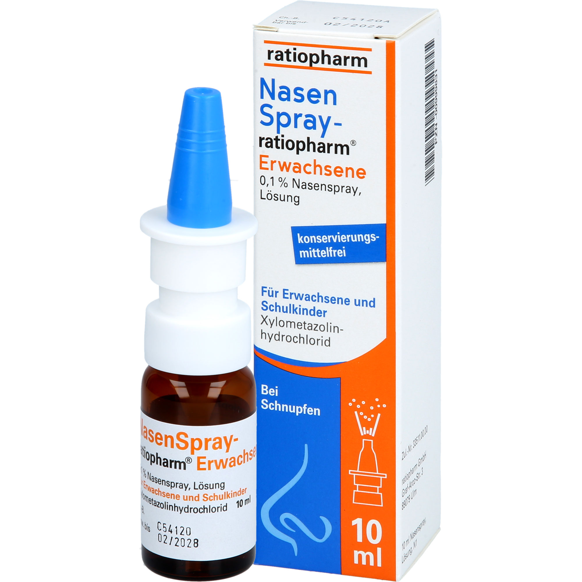 NASENSPRAY-ratiopharm Erwachsene kons.frei 10 ml