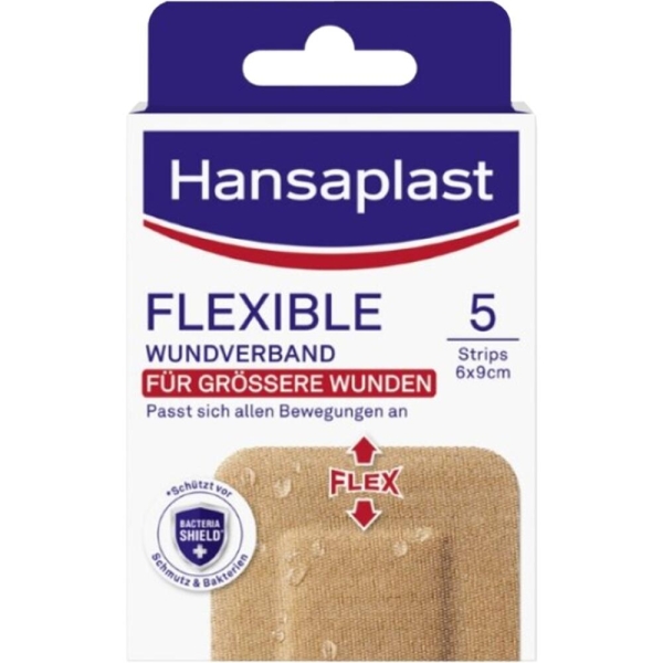 HANSAPLAST Flexible Wundverband 6x9,5 cm Strips