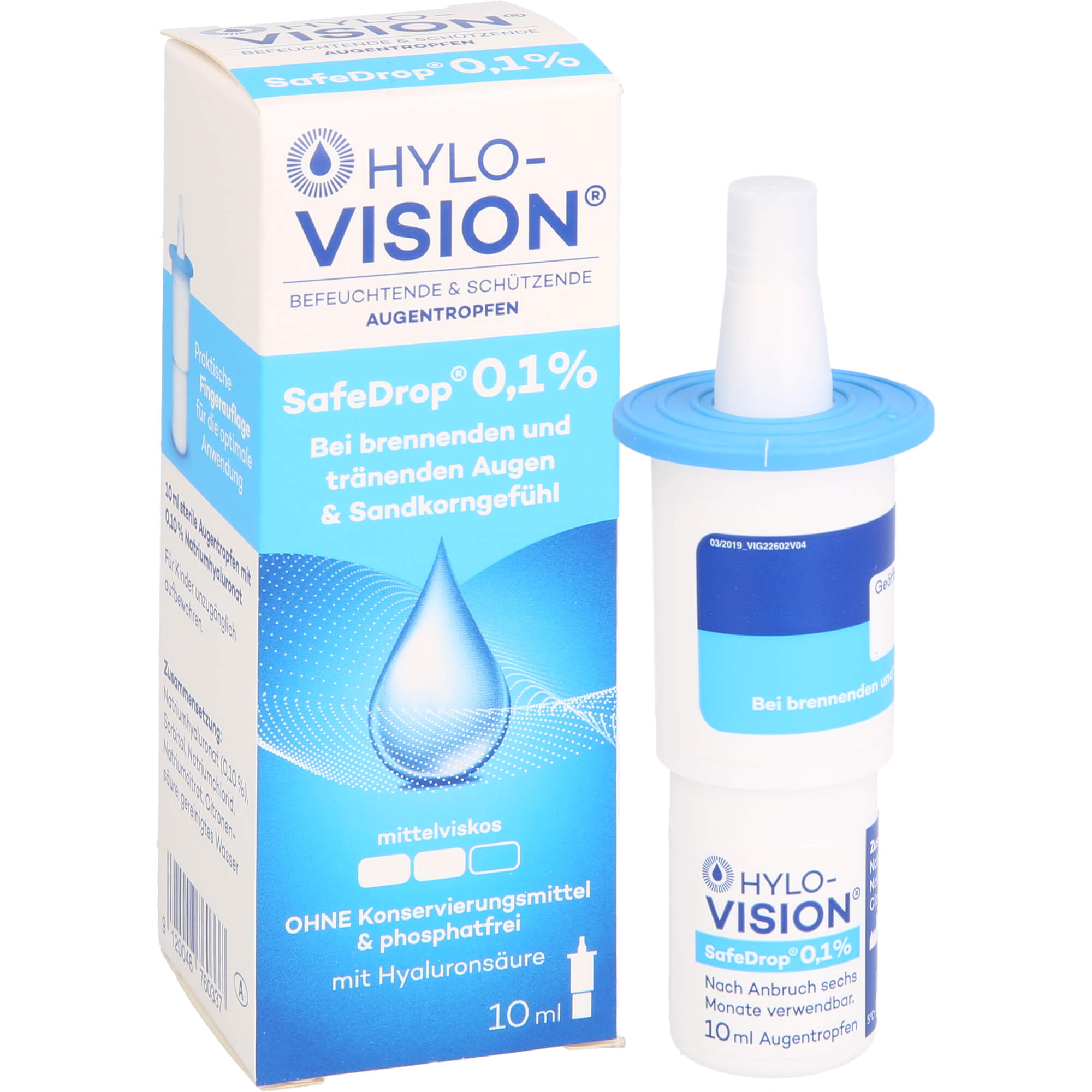 HYLO-VISION SafeDrop 0,1% Augentropfen 10 ml