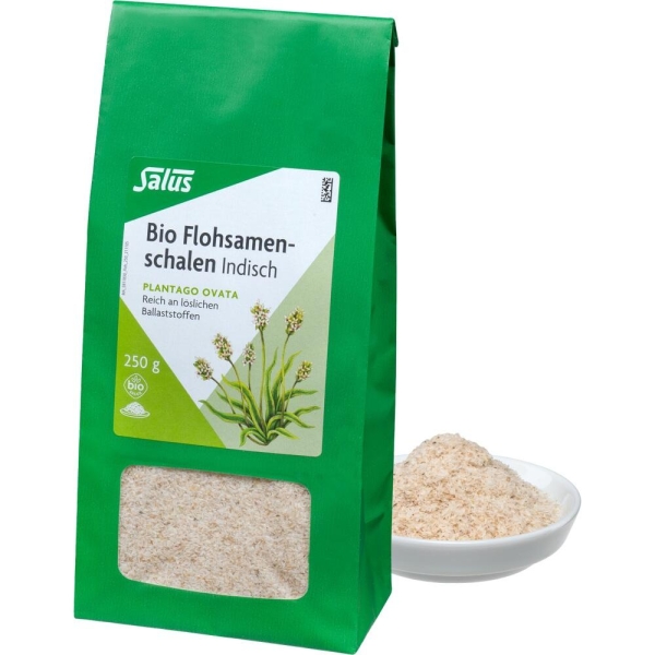 FLOHSAMENSCHALEN indisch Bio Plantago ovata Salus