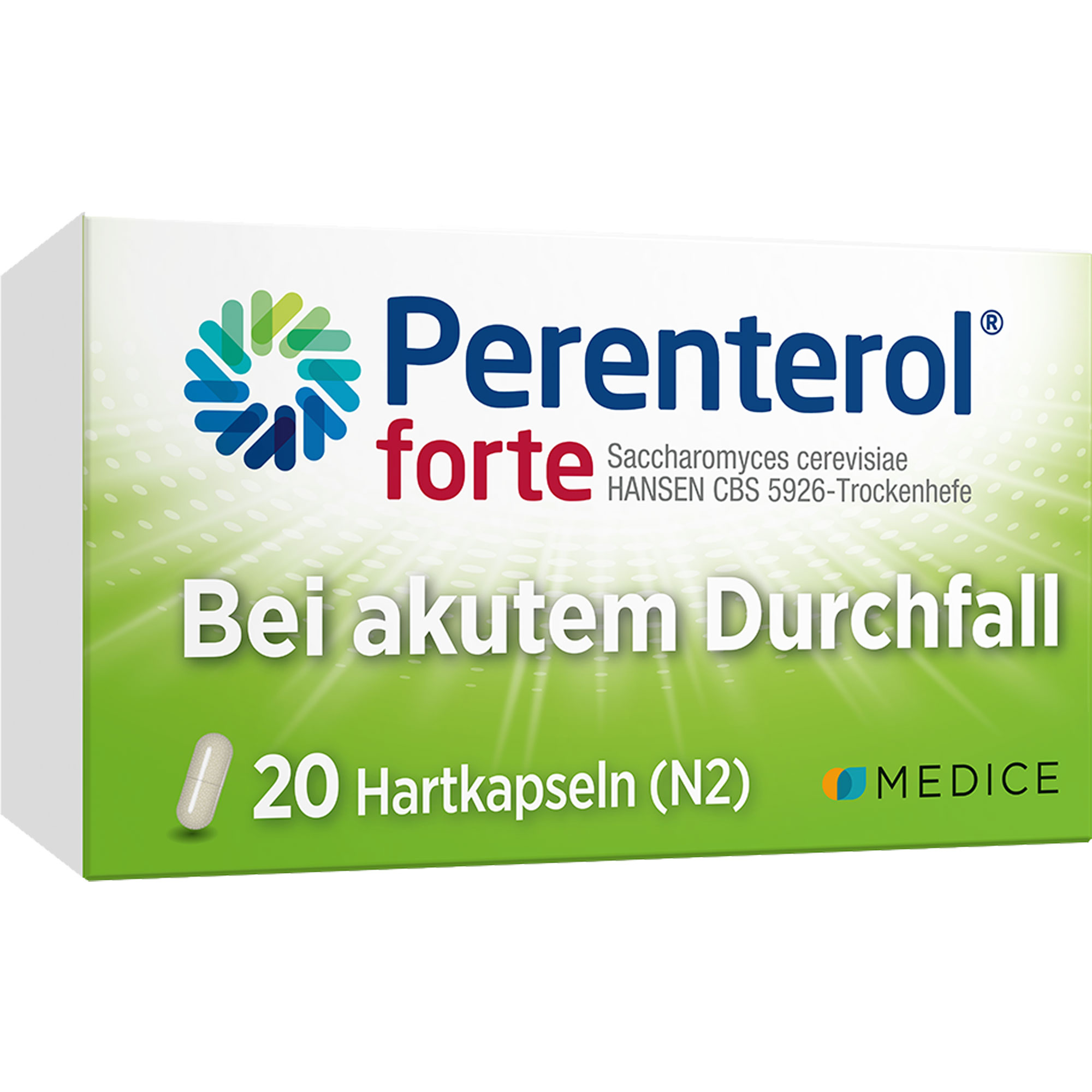 PERENTEROL forte 250 mg Kapseln 20 St