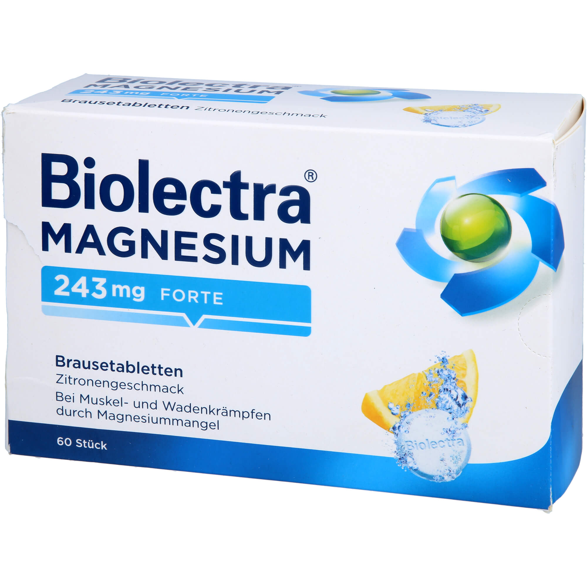 BIOLECTRA Magnesium 243 mg forte Zitrone Br.-Tabl. 60 St